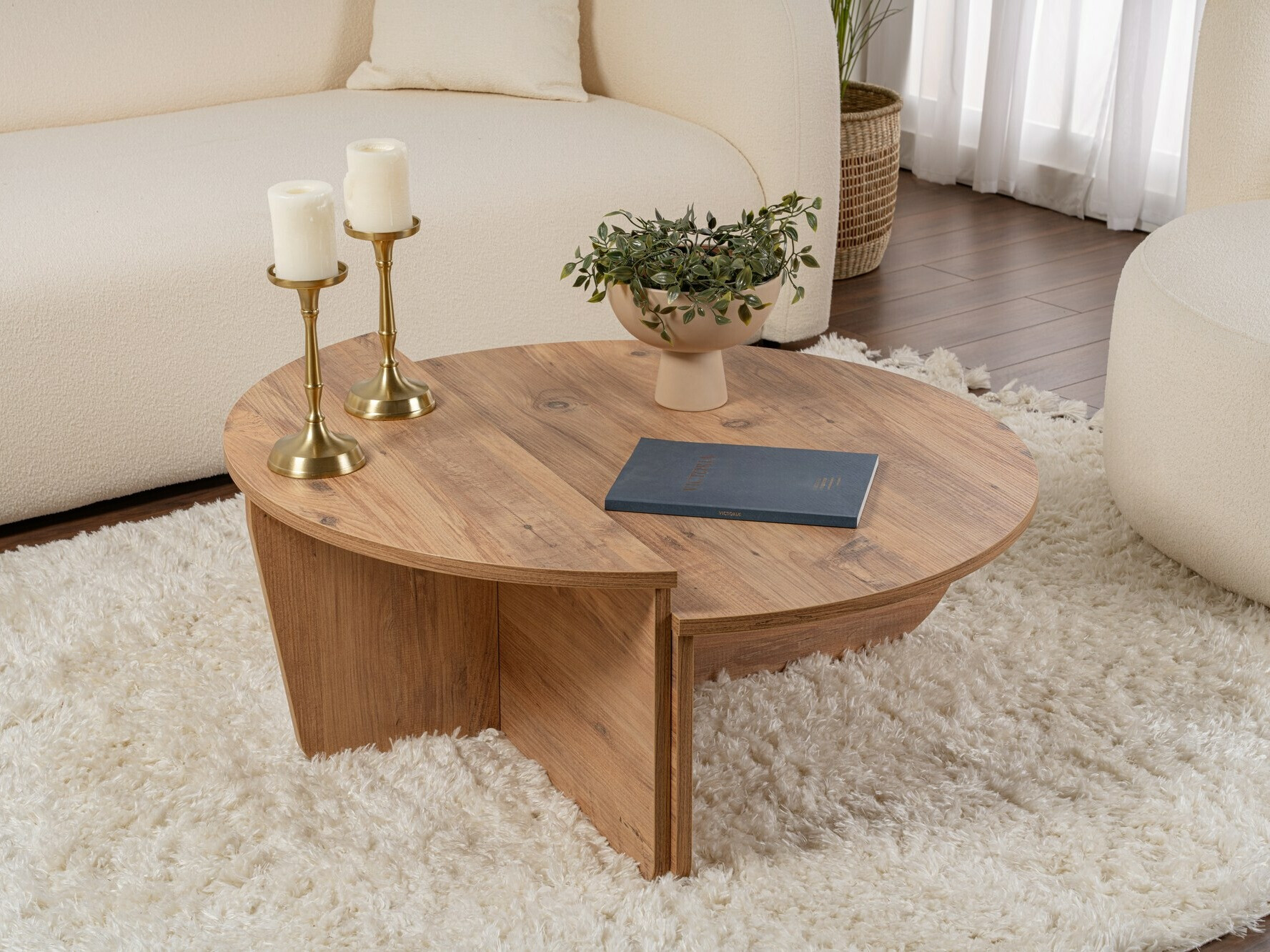 Комплект журнальных столиков Novato 100 (Сосна)