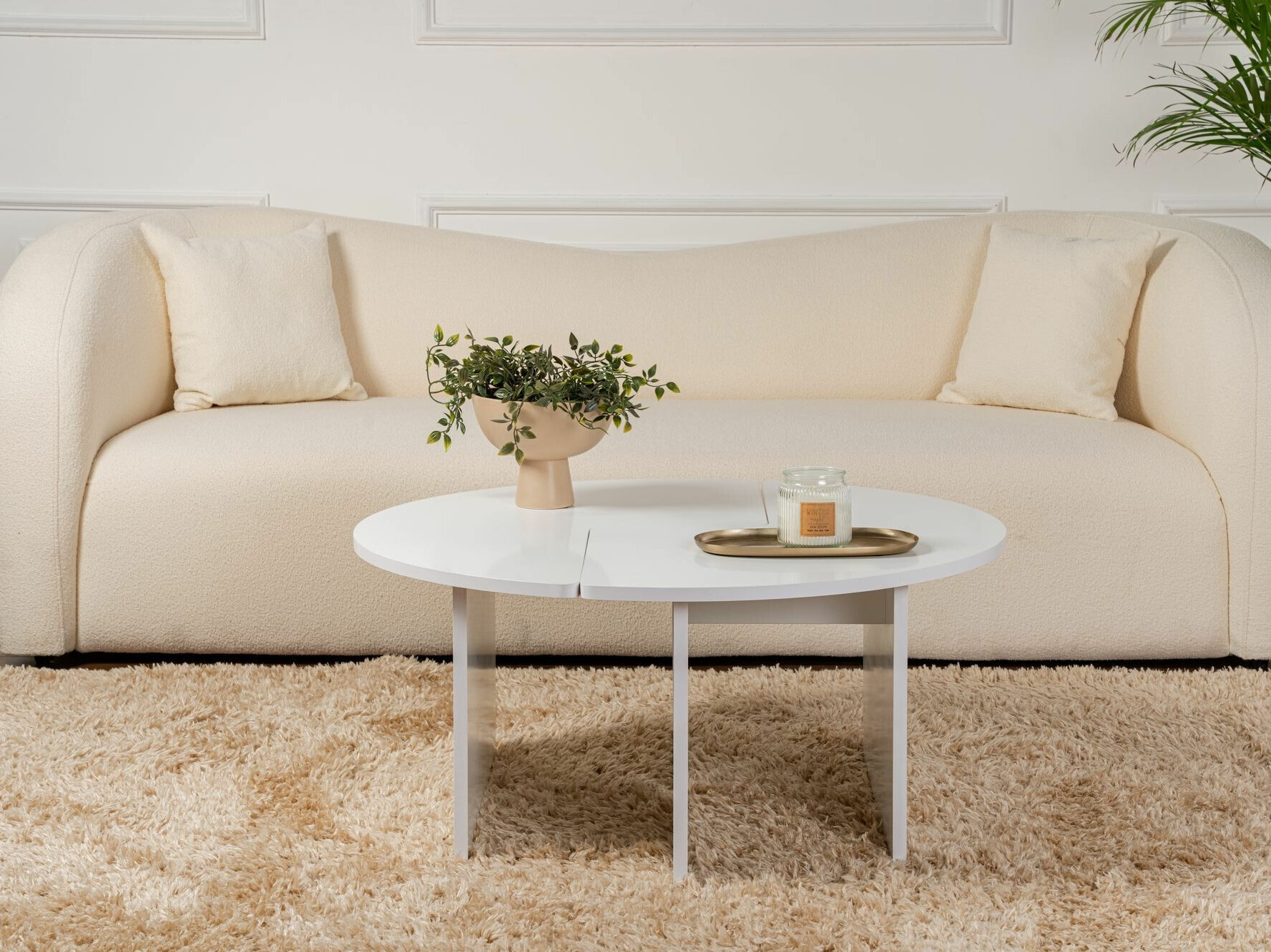 Комплект журнальных столиков Novato 114 (Белый)