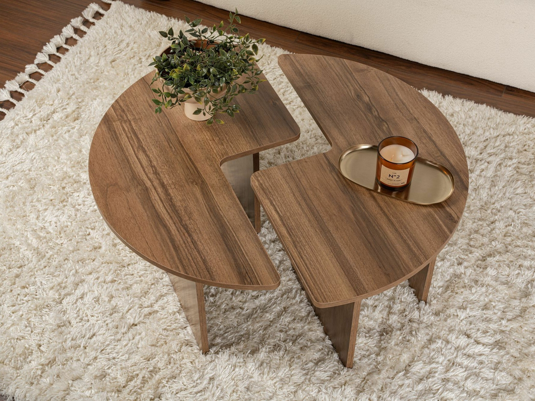 Комплект журнальных столиков Novato 114 (Грецкий орех)