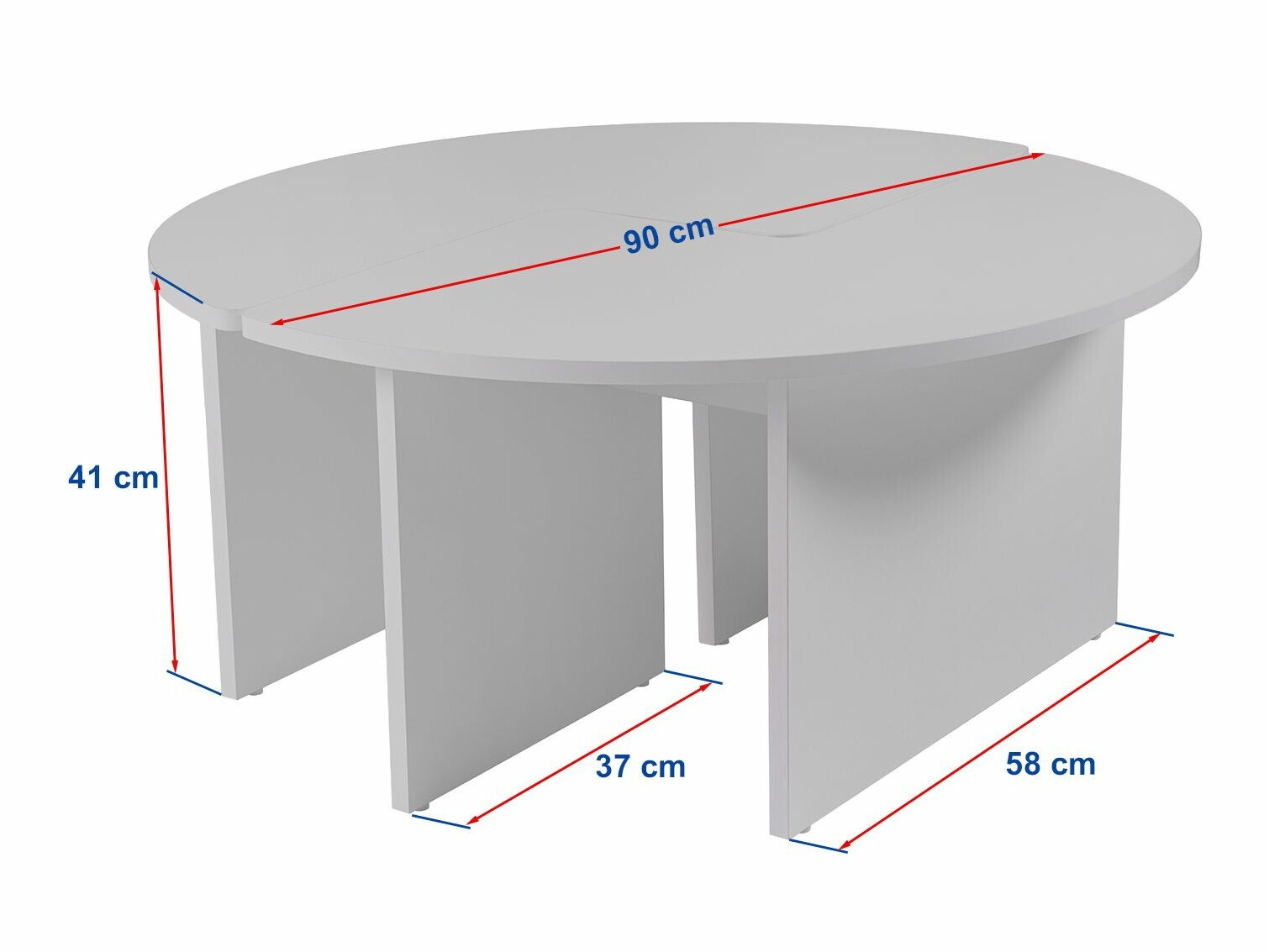 Комплект журнальных столиков Novato 114 (Крем)