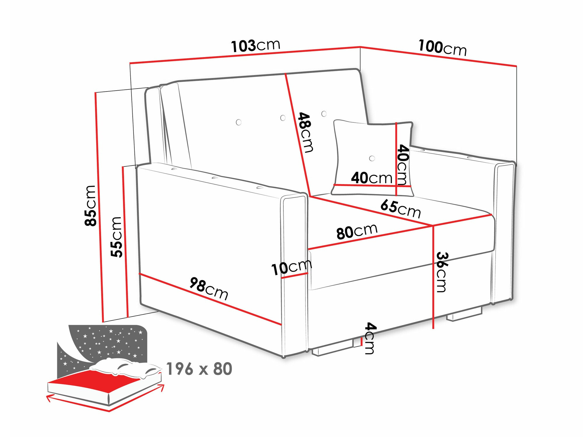 Кресло Columbus 236 (Coral 15)