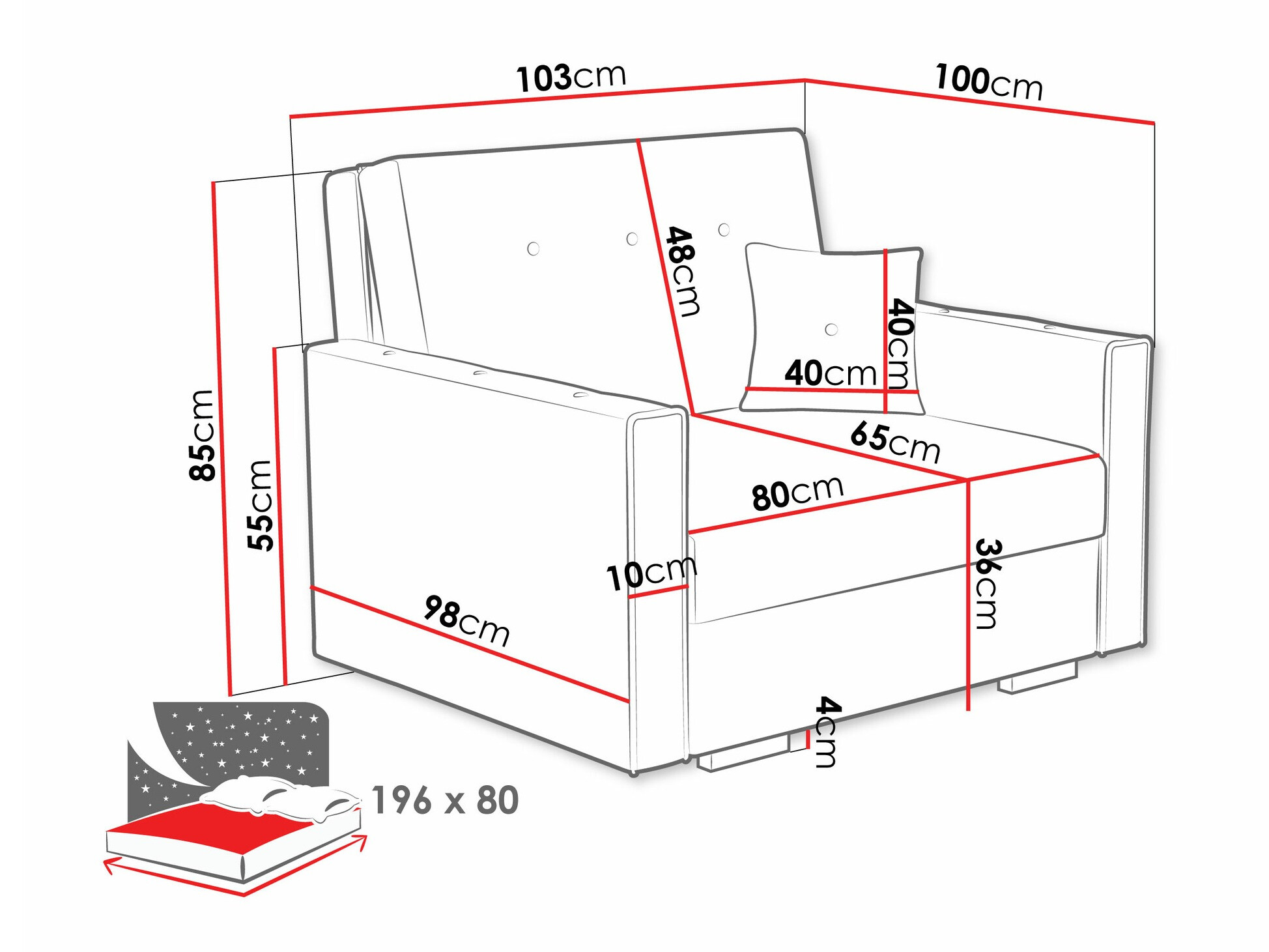 Кресло Columbus 236 (Coral 50)