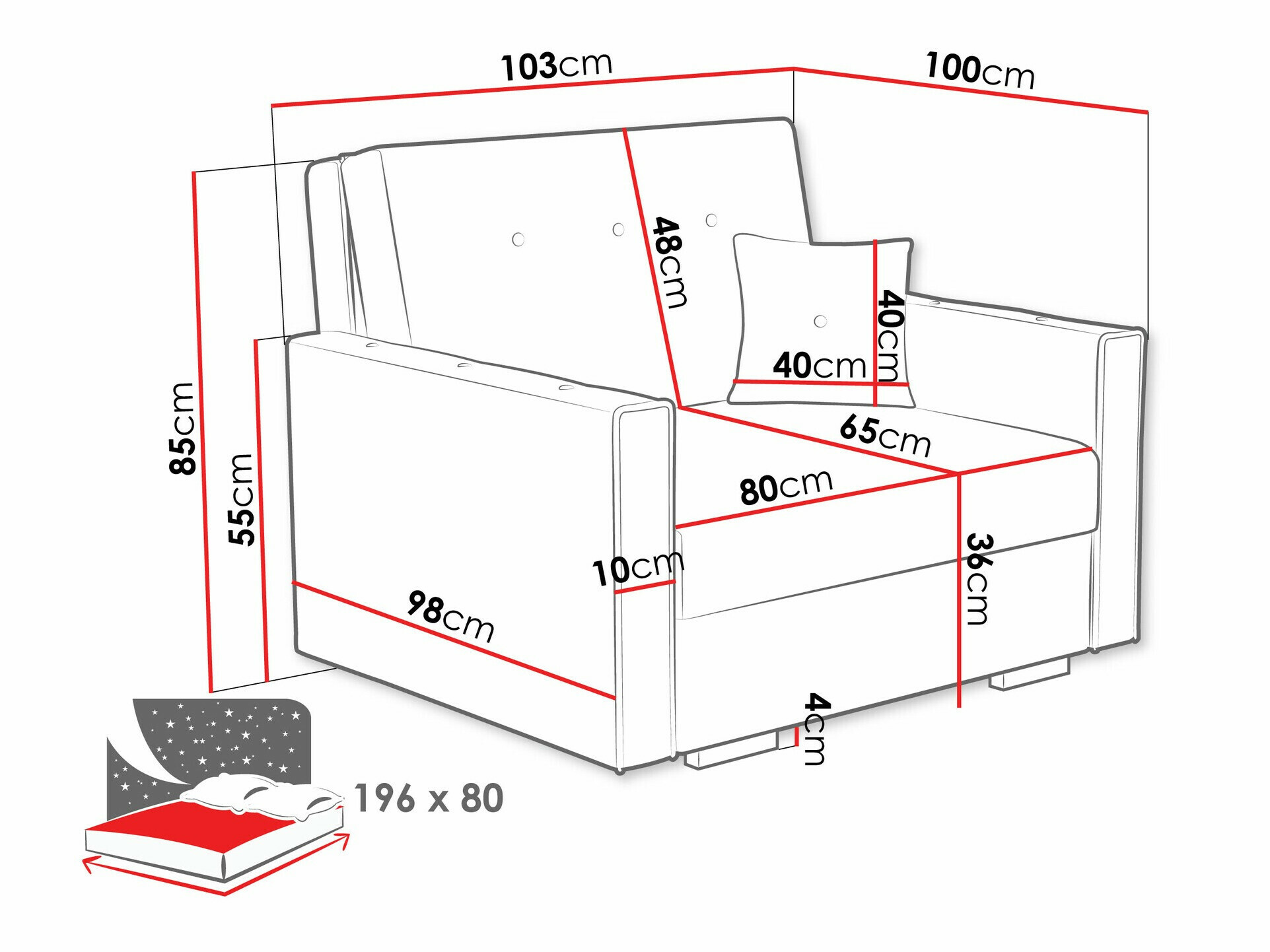 Кресло Columbus 236 (Coral 65)