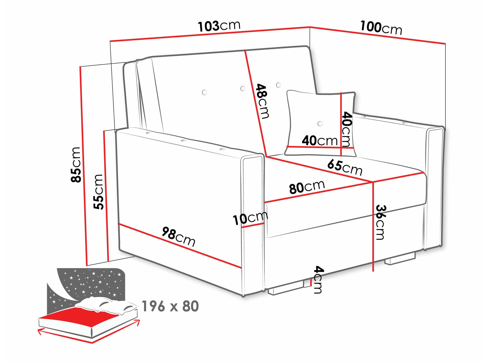 Krēsls Columbus 236 (Coral 45)