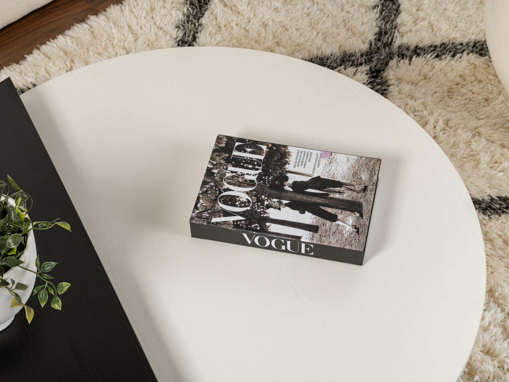 Žurnālu galdiņu komplekts Novato 100 (Krēms + Melns)