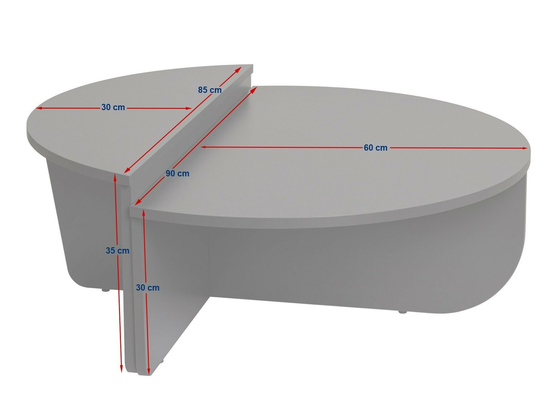 Žurnālu galdiņu komplekts Novato 100 (Pelēks marmors)
