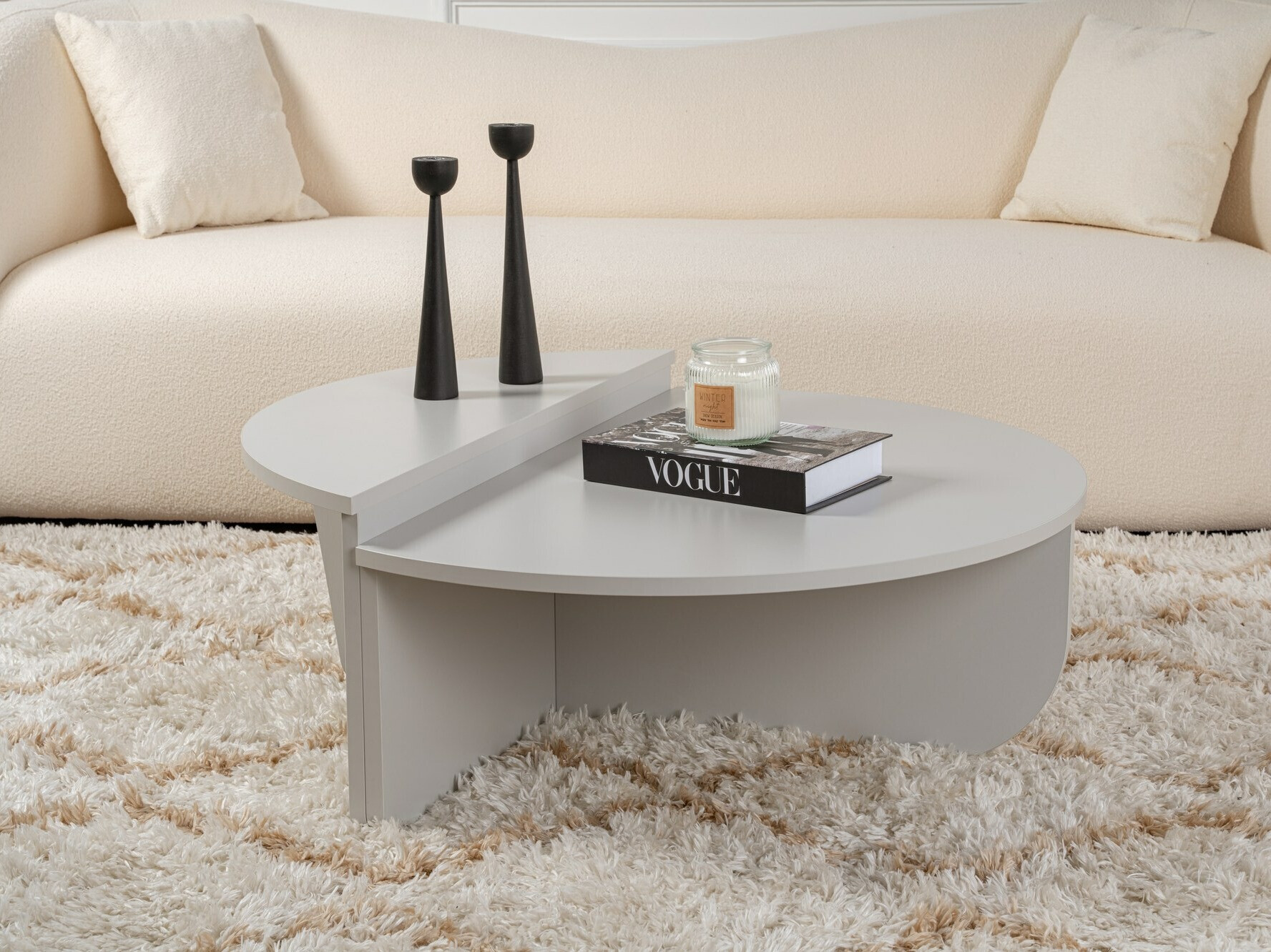 Žurnālu galdiņu komplekts Novato 100 (Pelēks)