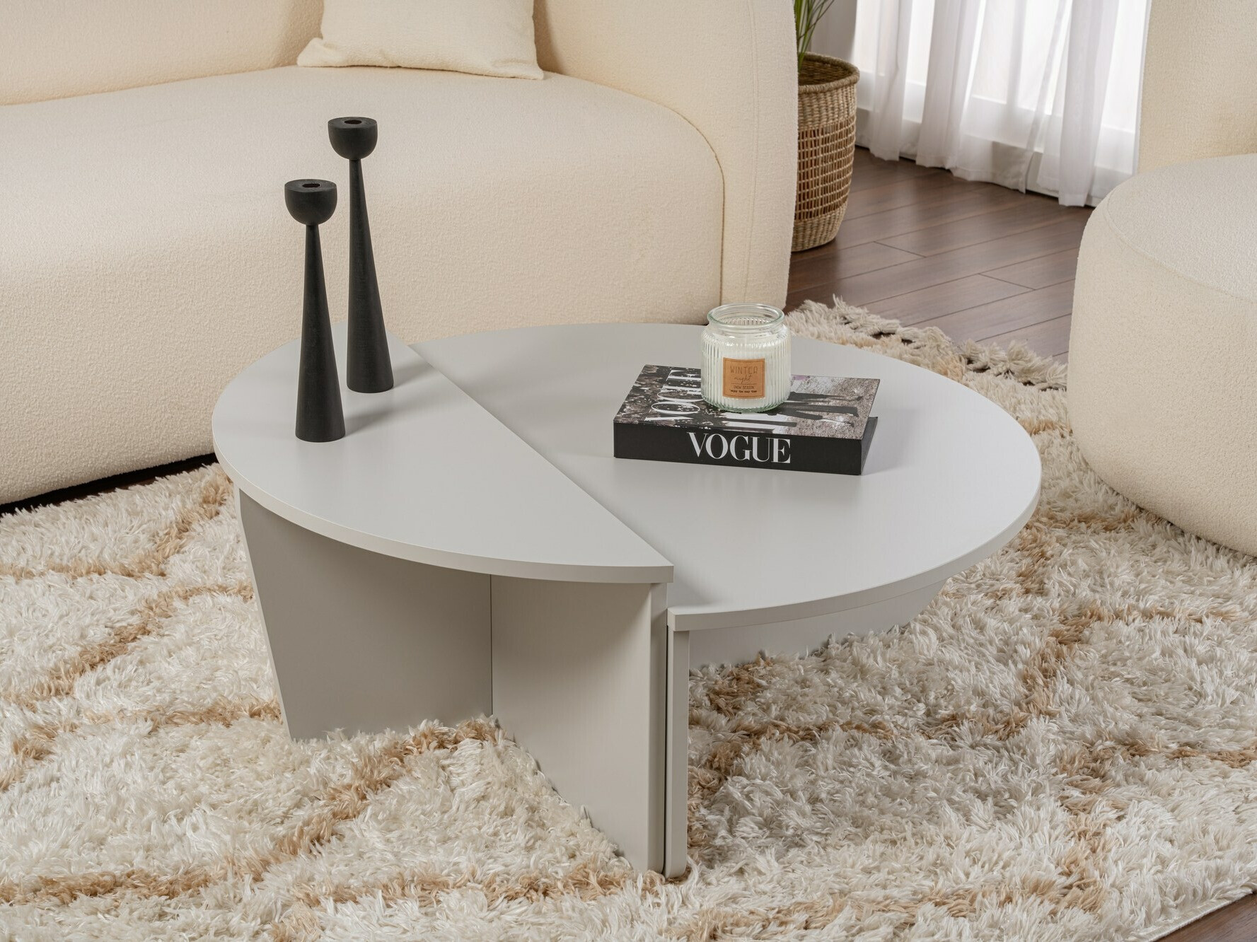 Žurnālu galdiņu komplekts Novato 100 (Pelēks)