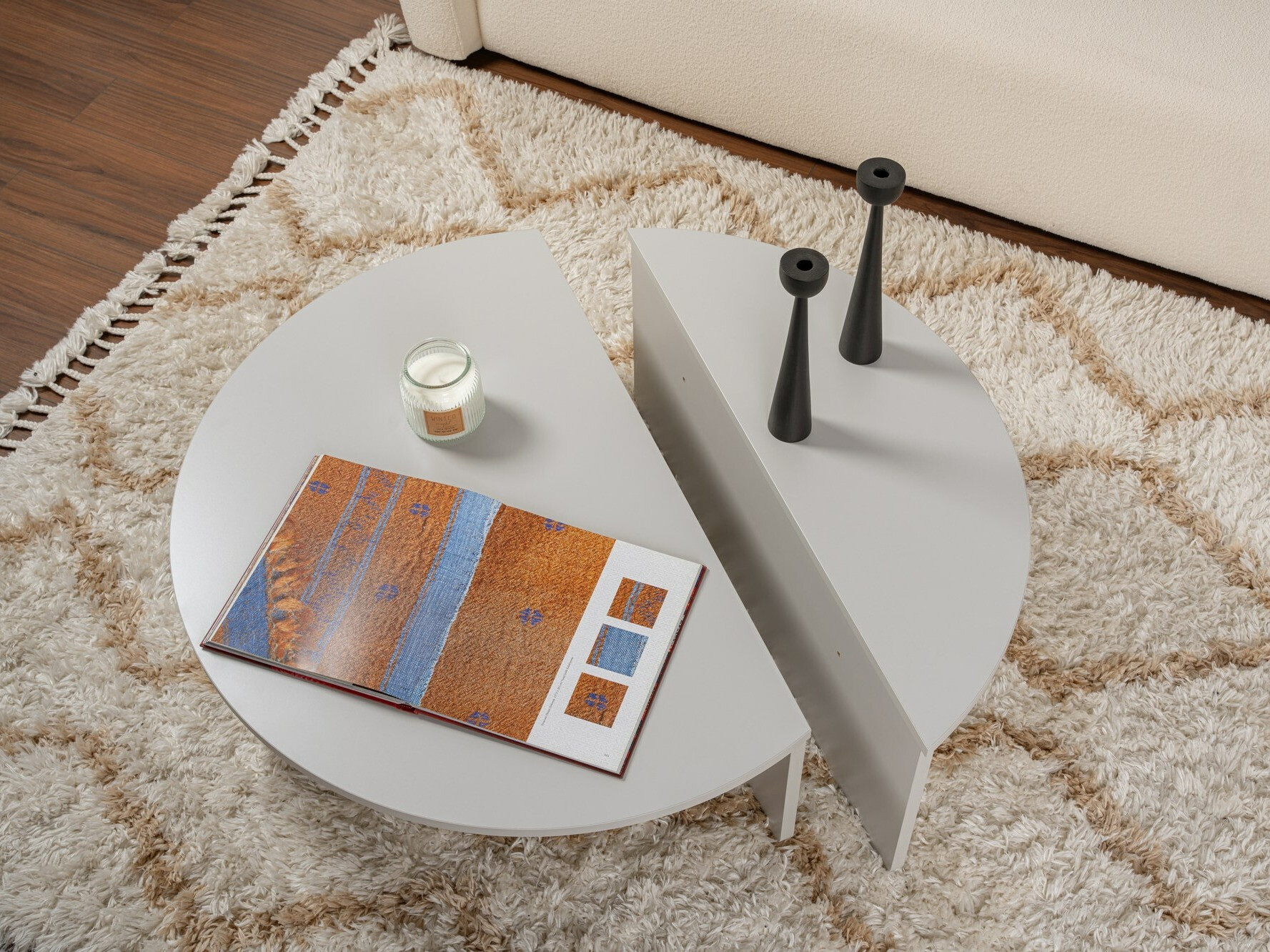 Žurnālu galdiņu komplekts Novato 100 (Pelēks)