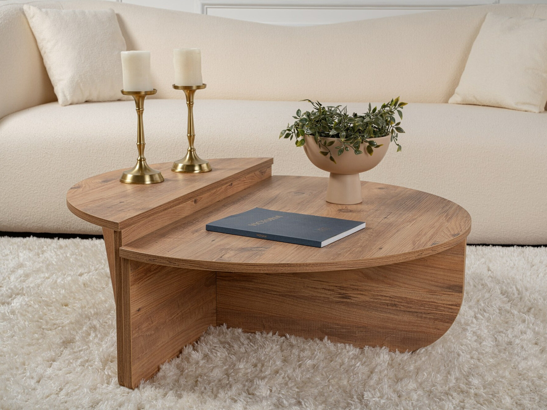 Žurnālu galdiņu komplekts Novato 100 (Priede)