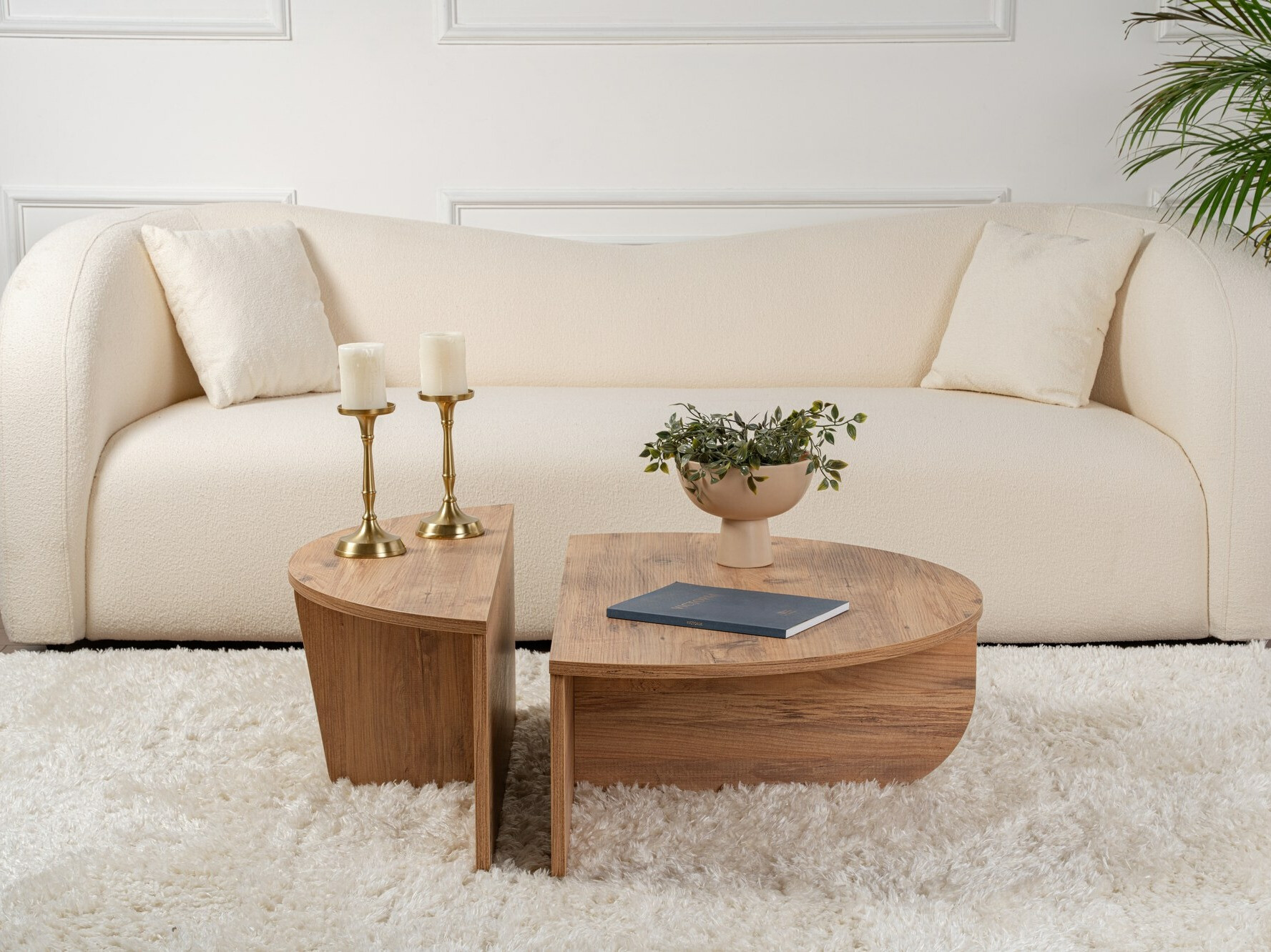 Žurnālu galdiņu komplekts Novato 100 (Priede)