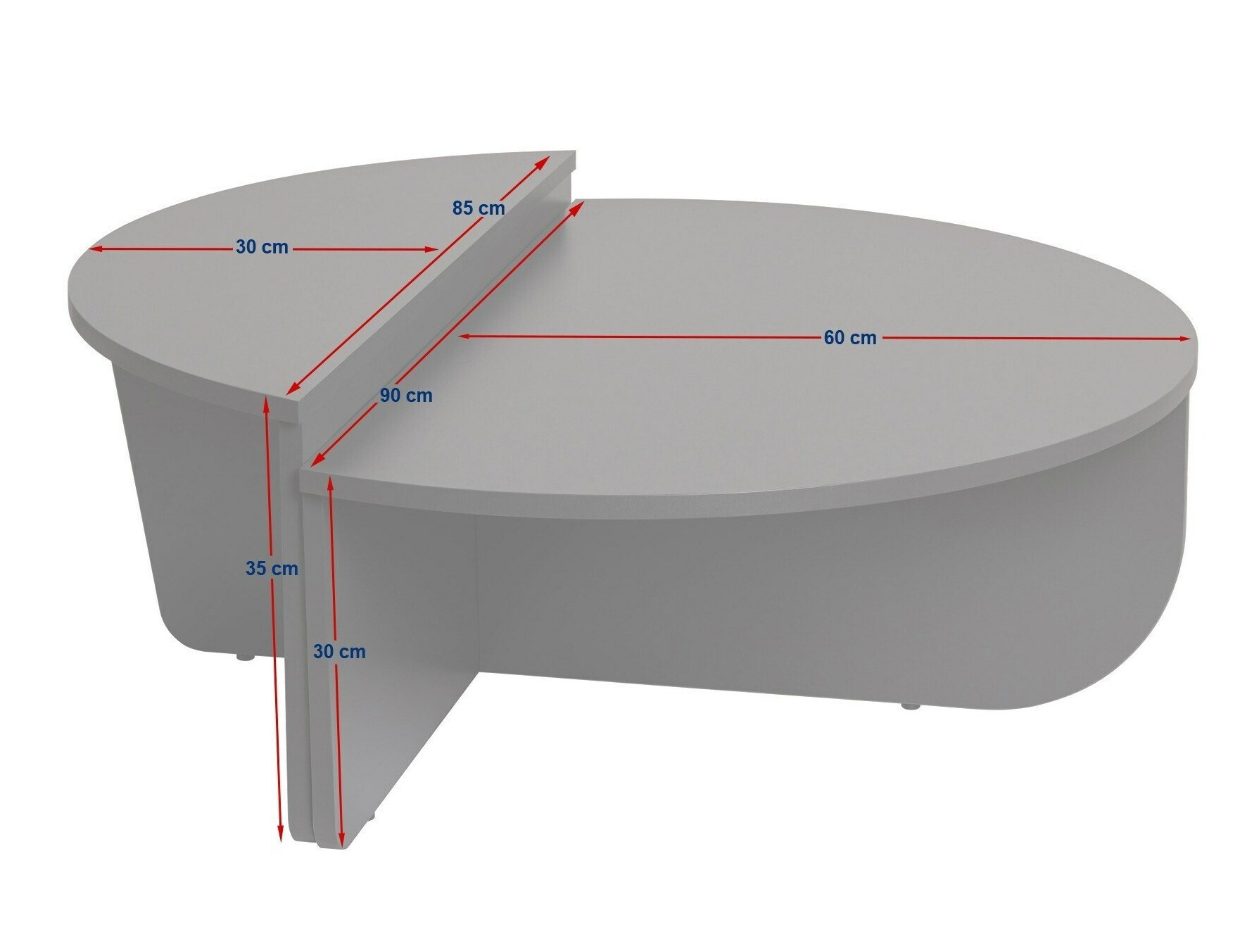 Žurnālu galdiņu komplekts Novato 100 (Priede)