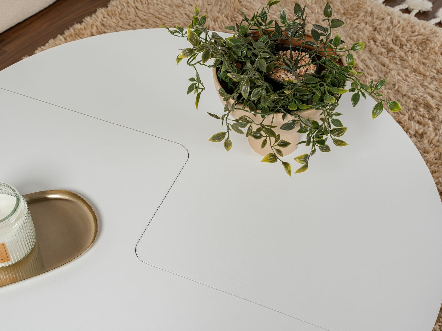 Žurnālu galdiņu komplekts Novato 114 (Balts)