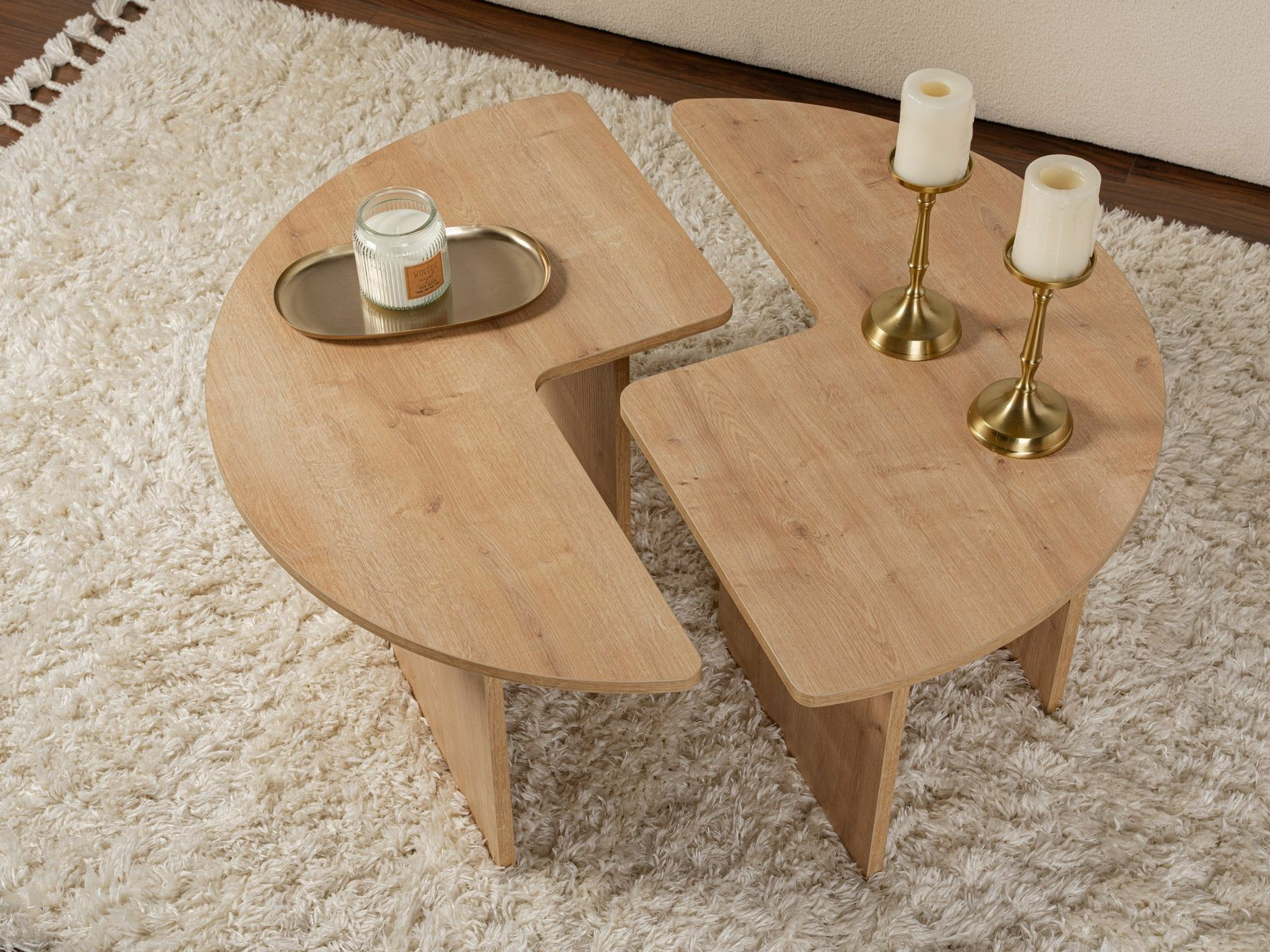 Žurnālu galdiņu komplekts Novato 114 (Ozols)