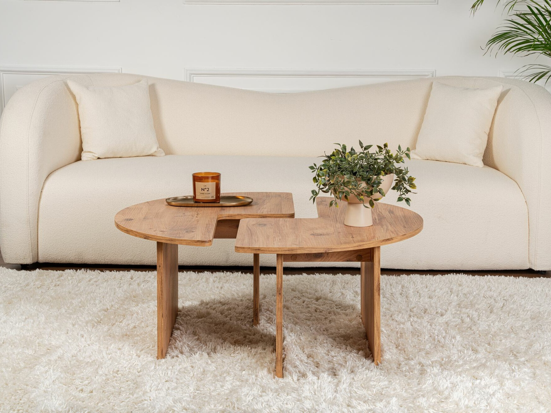 Žurnālu galdiņu komplekts Novato 114 (Priede)