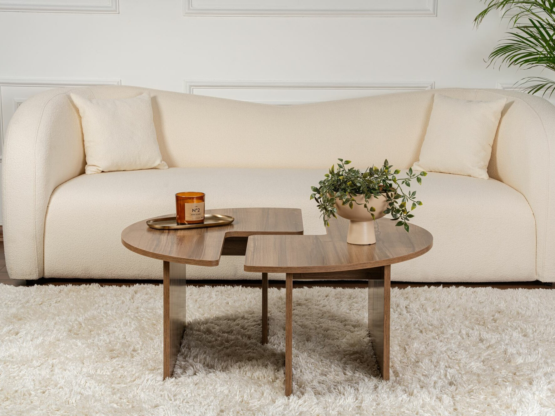 Žurnālu galdiņu komplekts Novato 114 (Riekstkoks)