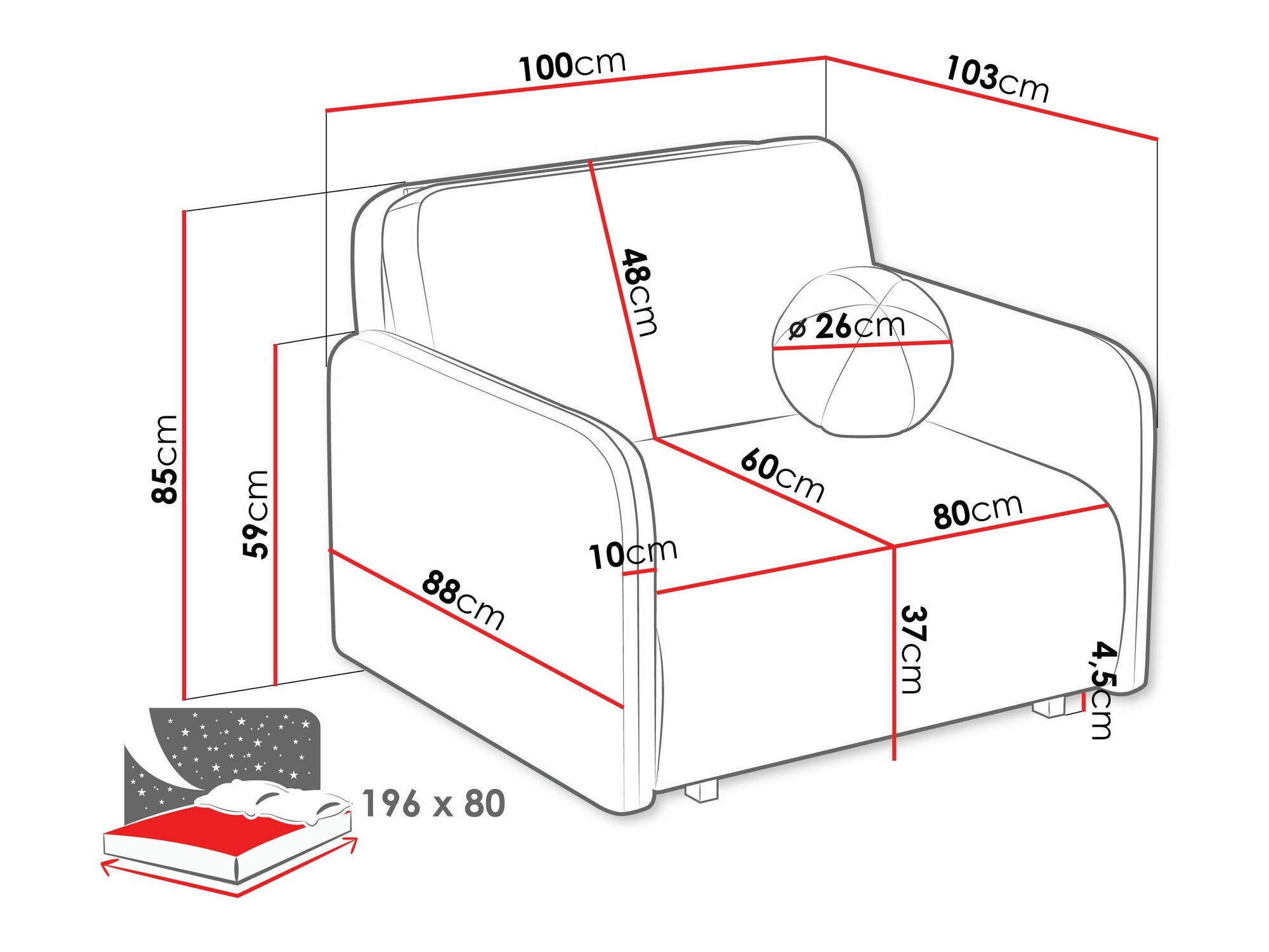 Krēsls Columbus 240 (Coral 50)