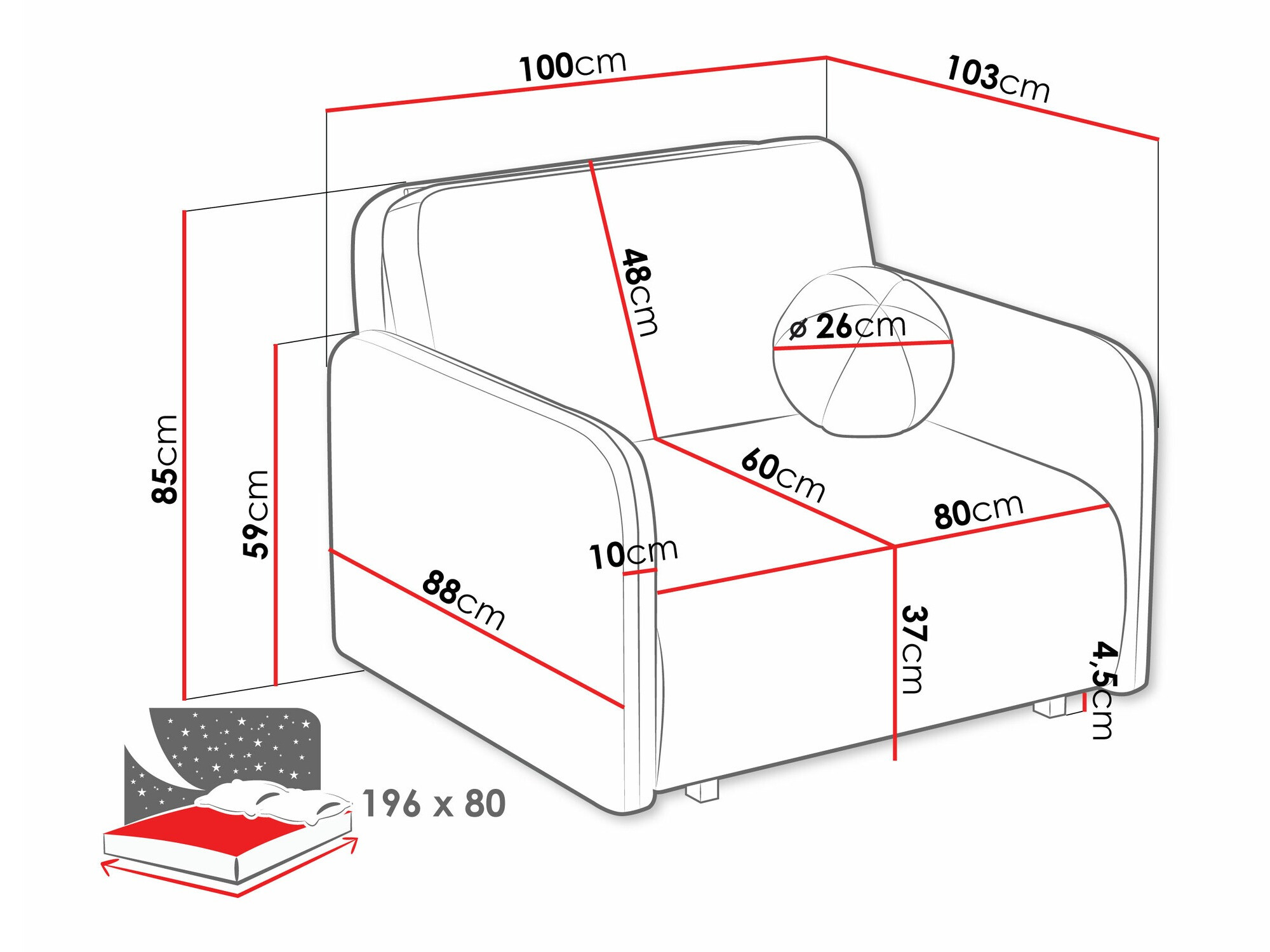 Krēsls Columbus 240 (Coral 65)