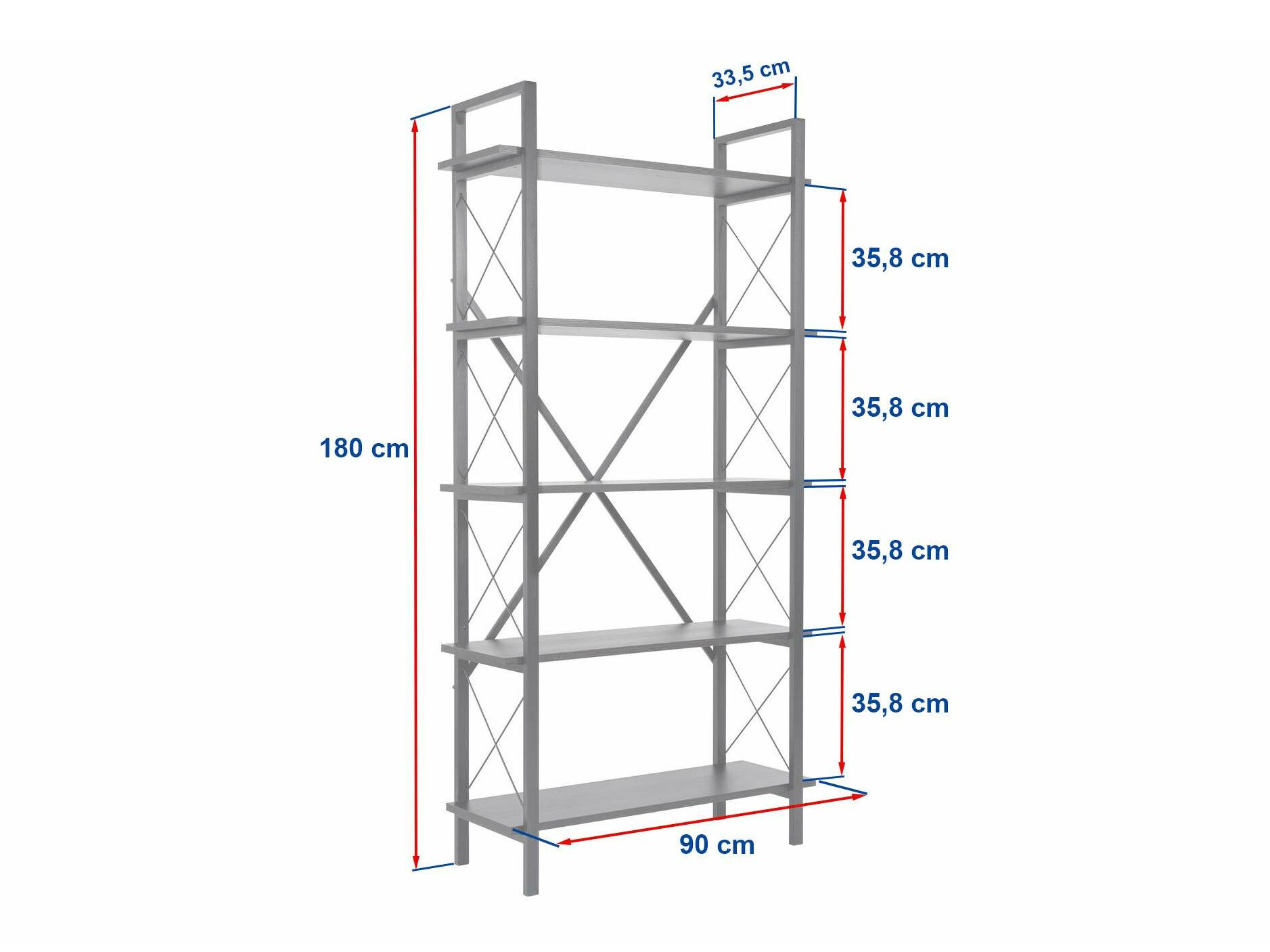 Plaukts Novato 115 (Priede + Melns)