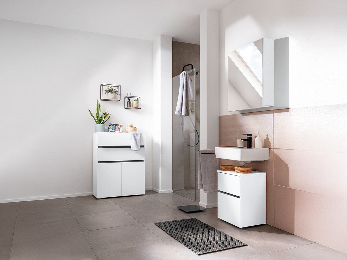 Stāvošs vannas skapītis Soncamu 101 (Balts)