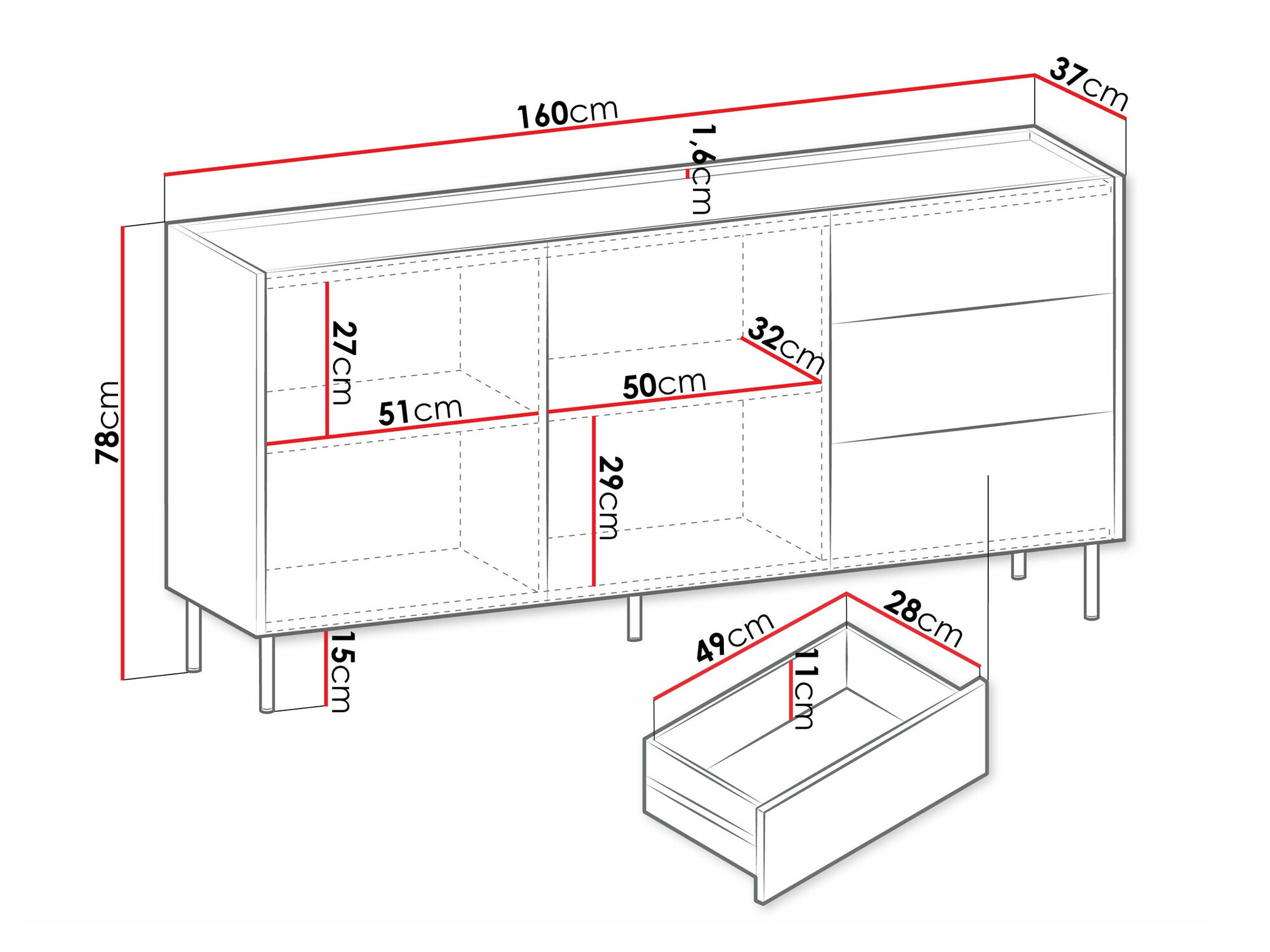 Kumode Comfivo Belviro