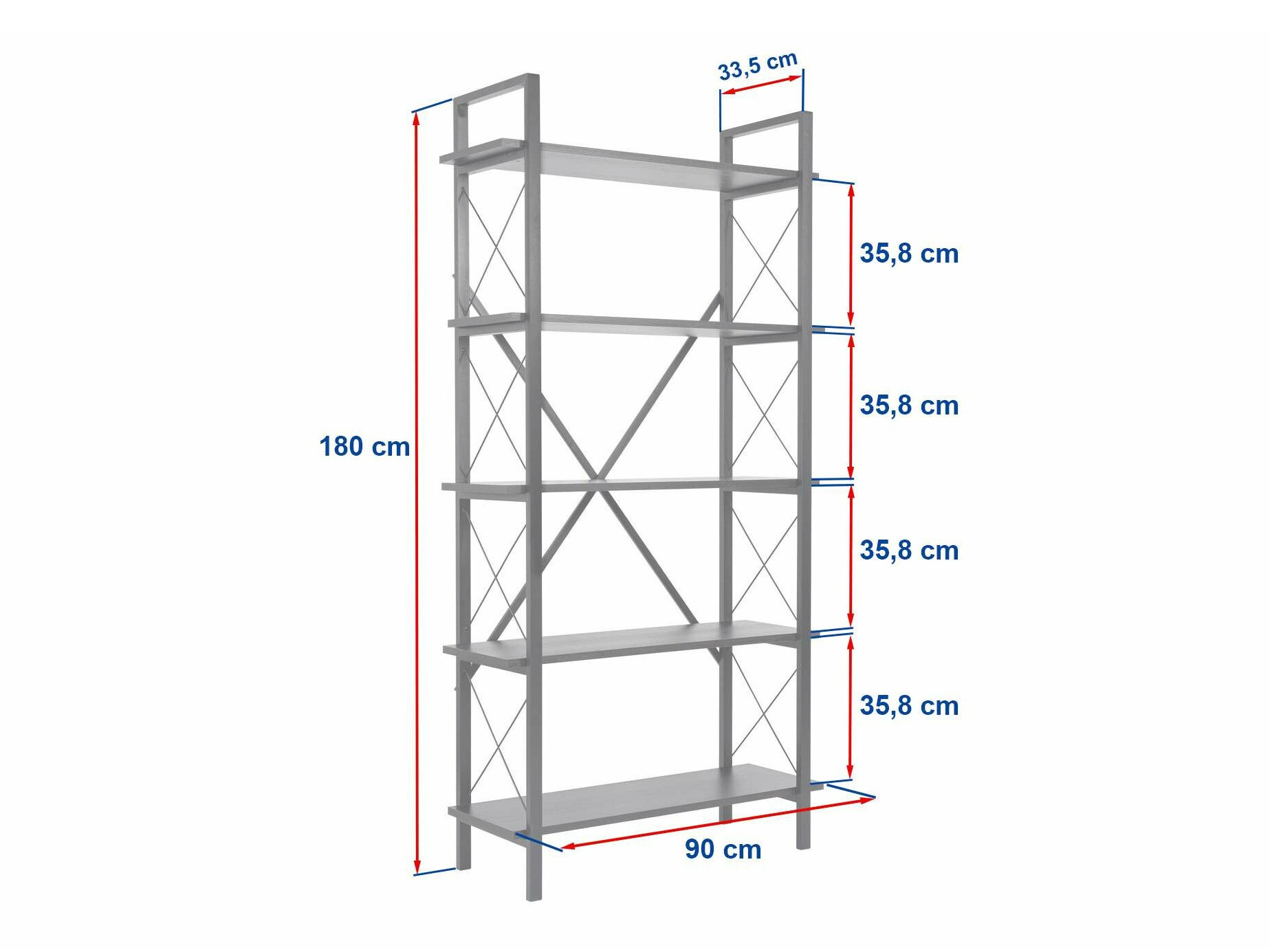 Plaukts Novato 115 (Gaiši brūns + Melns)