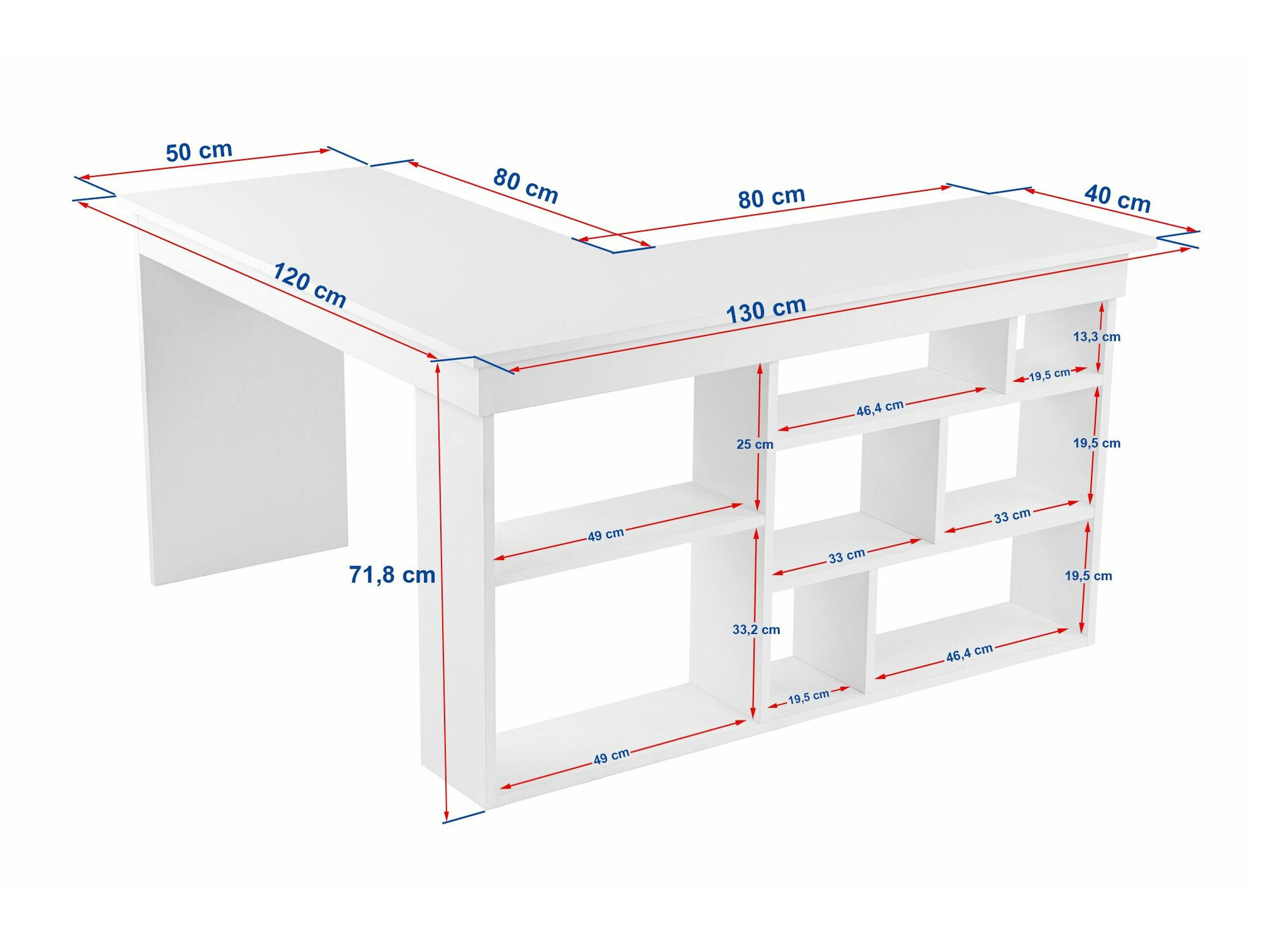 Stūra rakstāmgalds Asheboro 170