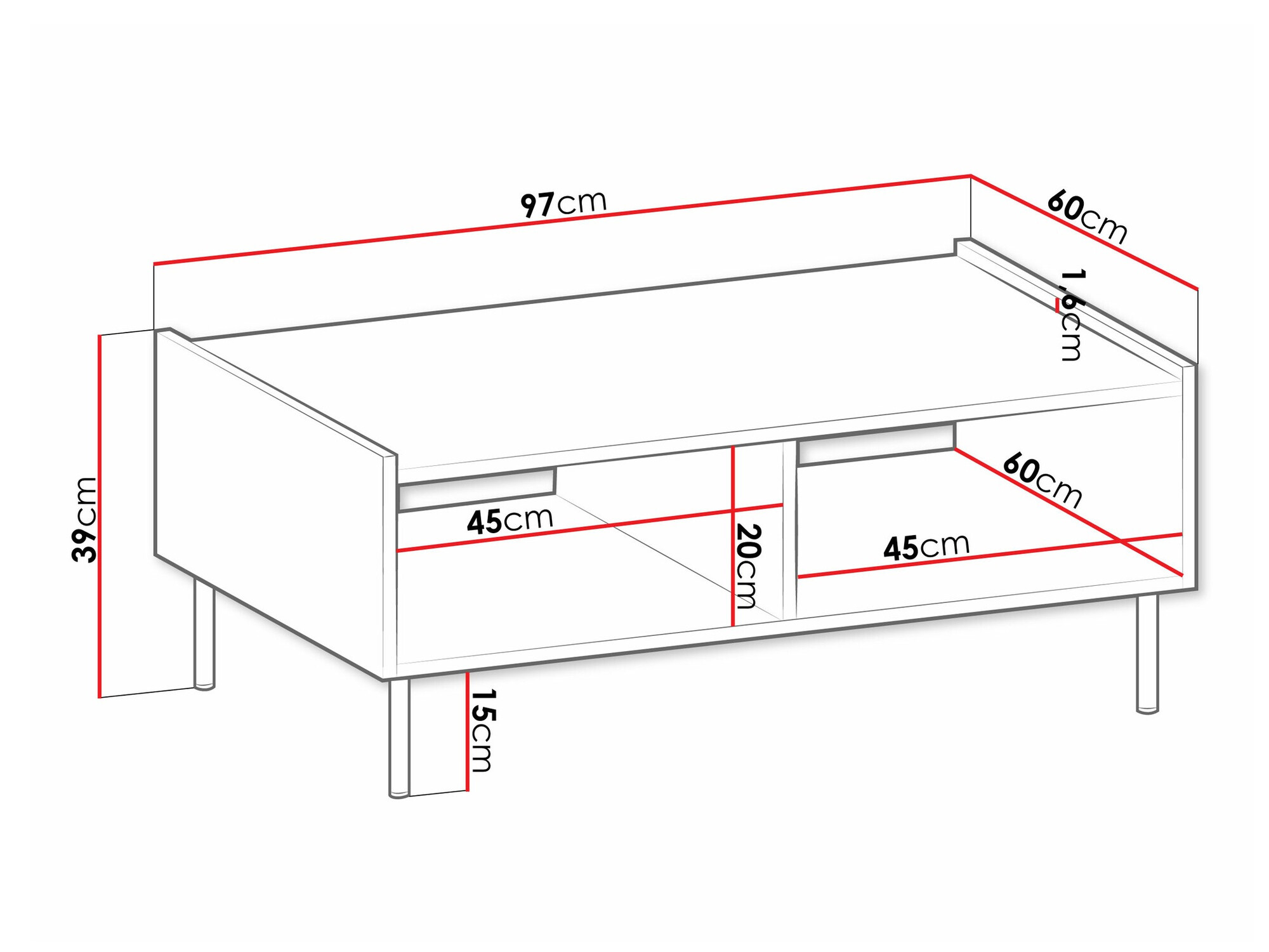 Žurnālu galdiņš Comfivo Belviro