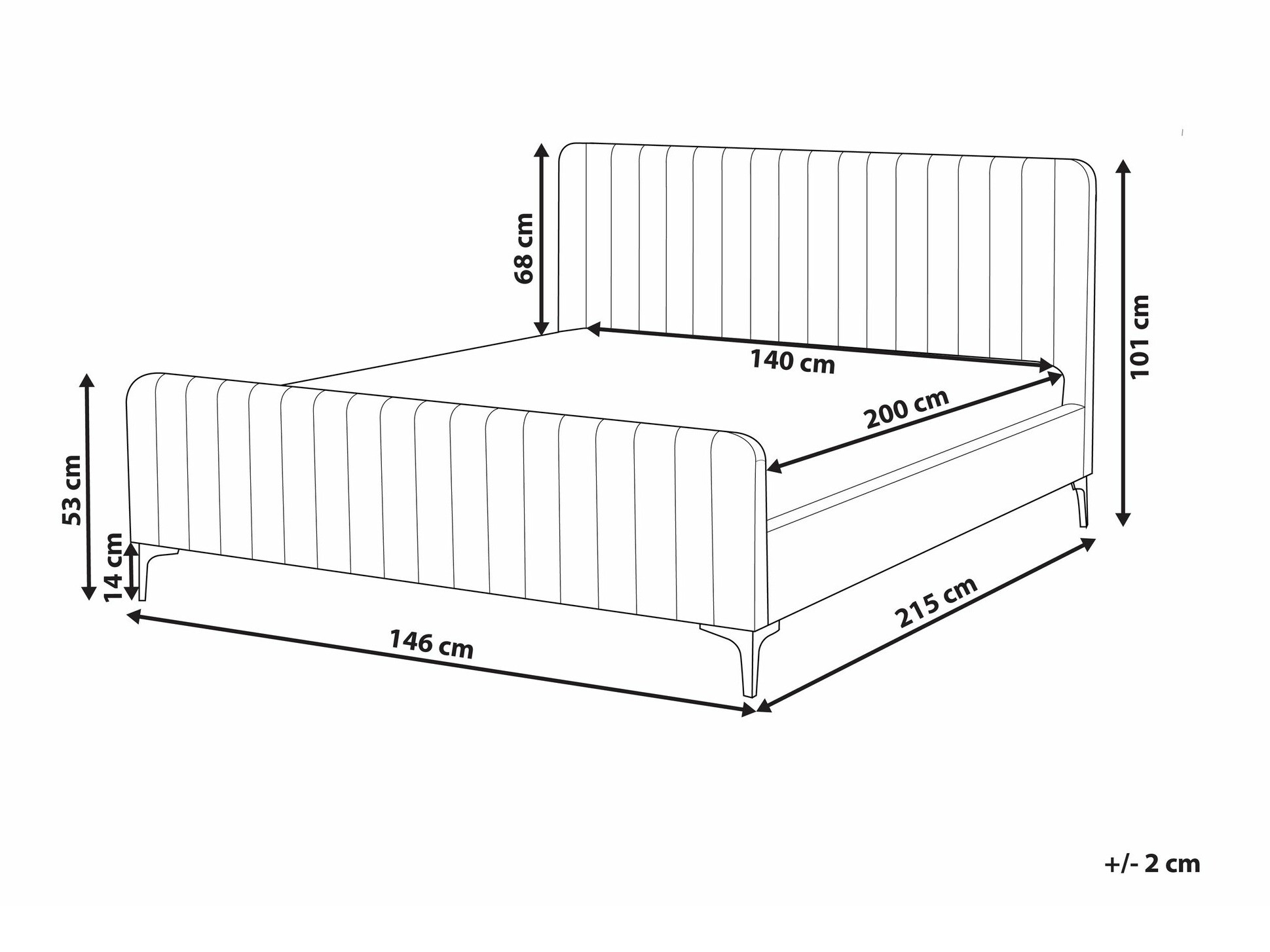 Кровать Berwyn 1584 (Белый)