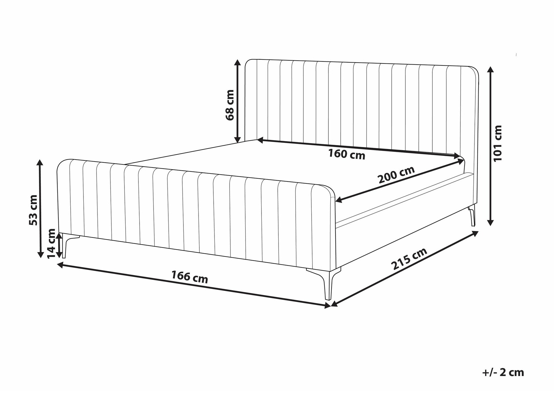 Кровать Berwyn 1584 (Бежевый)