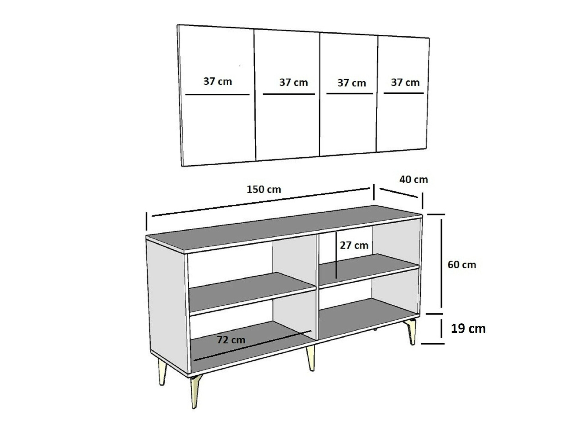 Шкафчик Kailua 2404 (Антрацит + Серебряный)