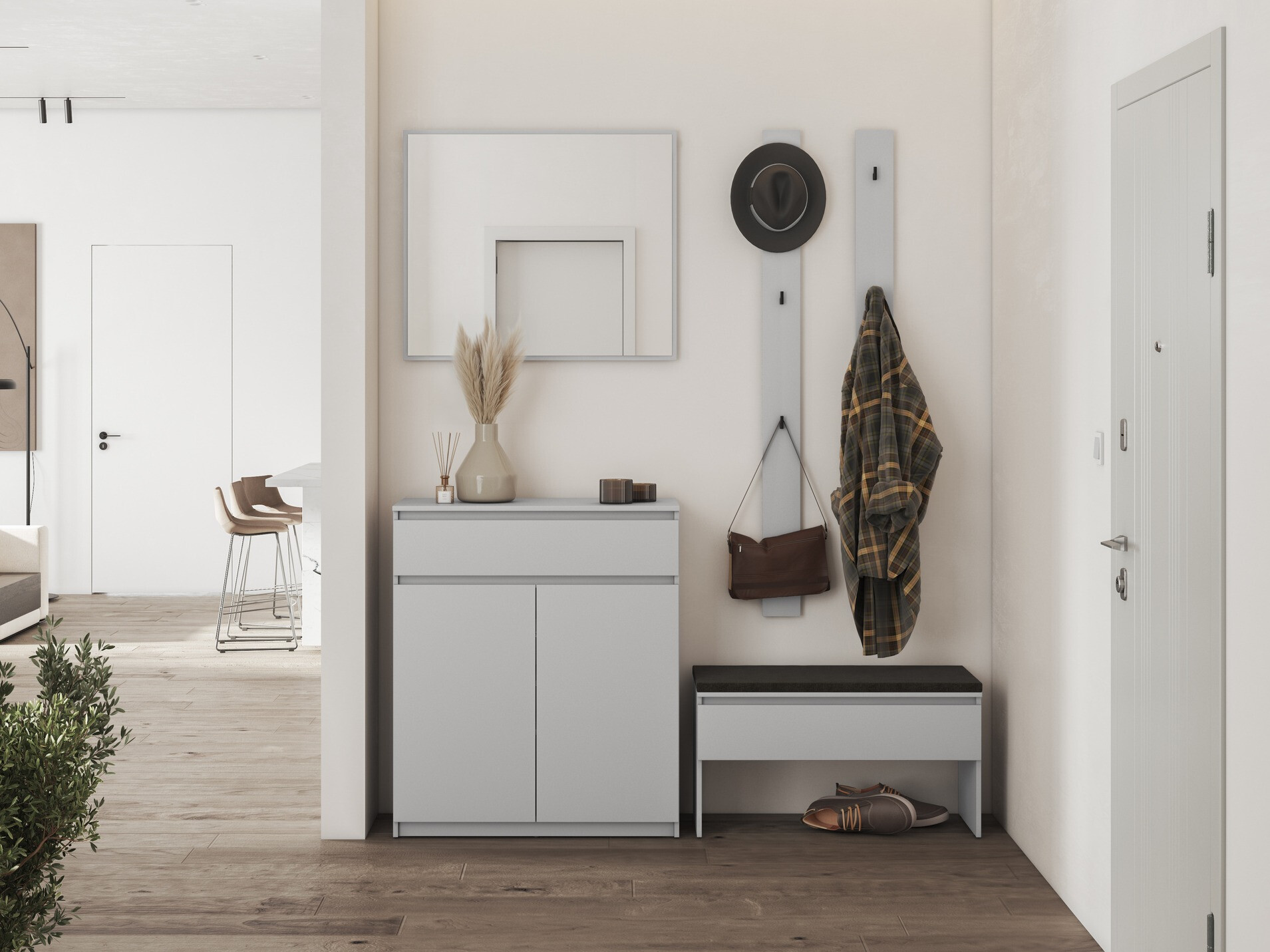 Тумба для обуви Lorcama 100 (Серый)