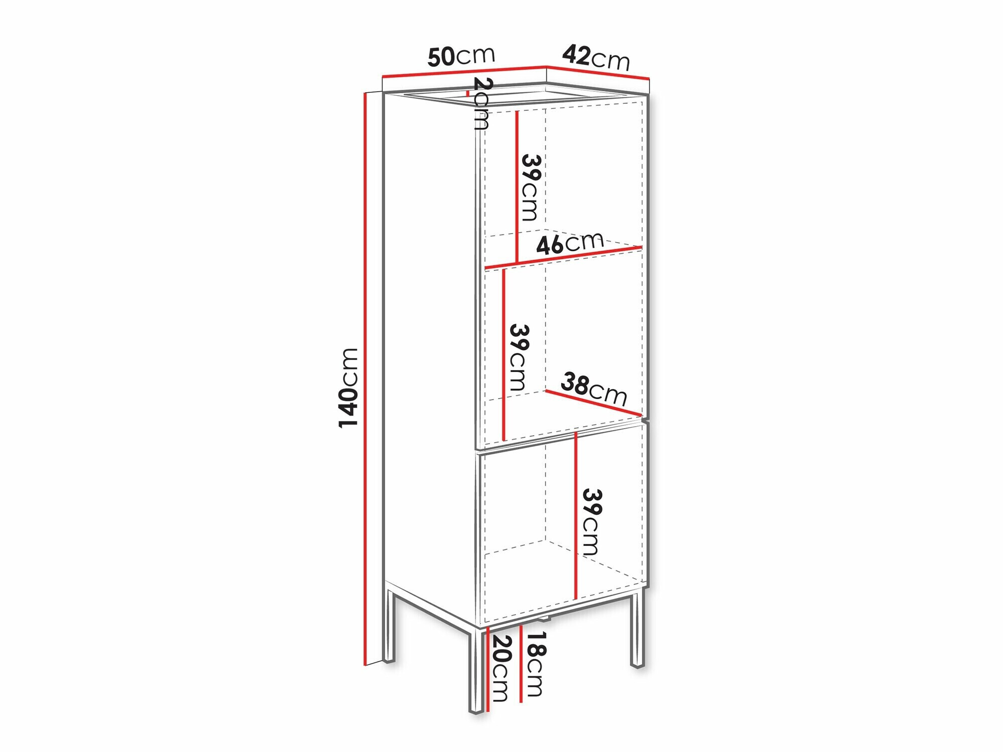 Plaukts Lunole 102 (Artisan ozols + Melns)