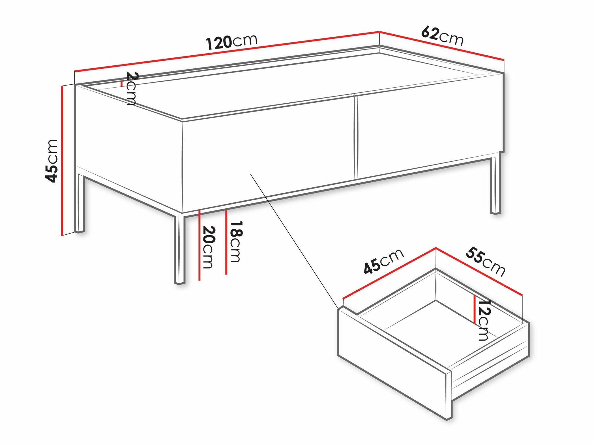 Журнальный столик Lunole 104 (Кашемир)