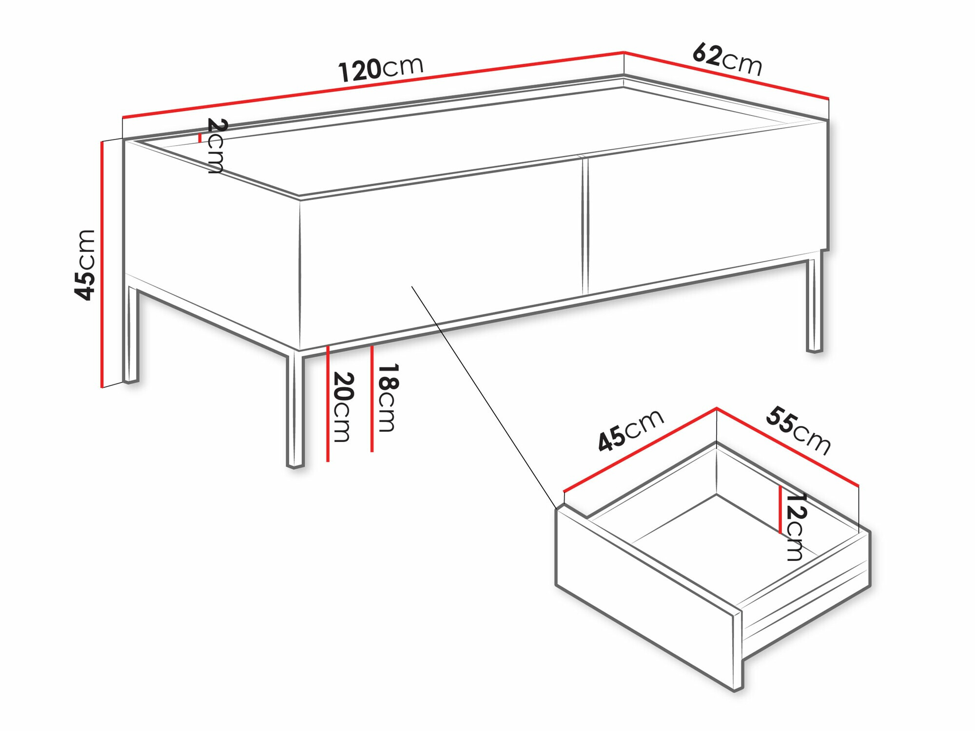 Žurnālu galdiņš Lunole 104 (Artisan ozols + Melns)