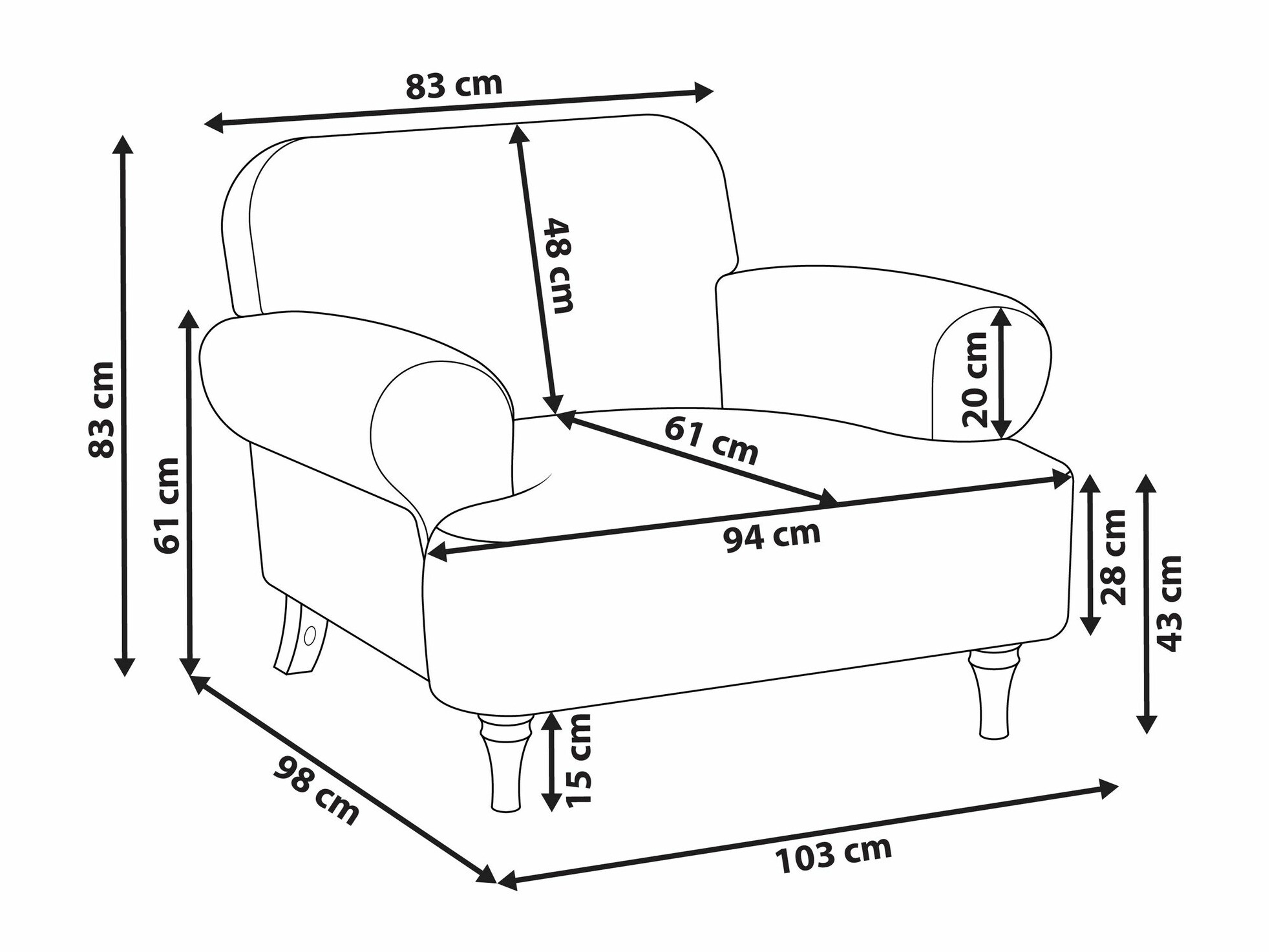 Кресло Berwyn 2546 (Бежевый)