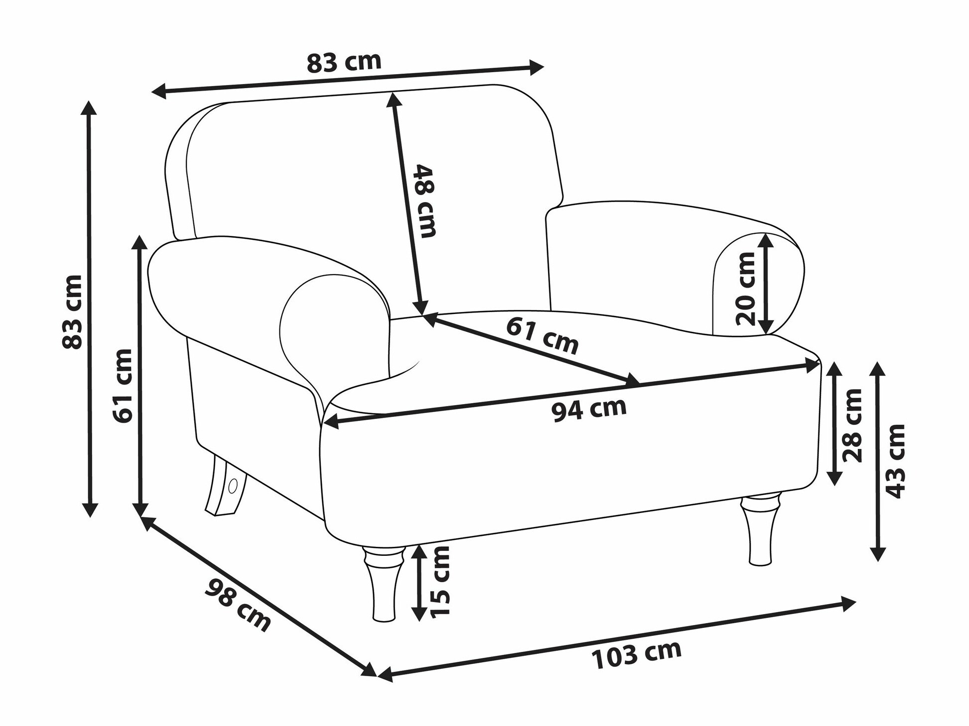 Кресло Berwyn 2546 (Светло-зеленый)