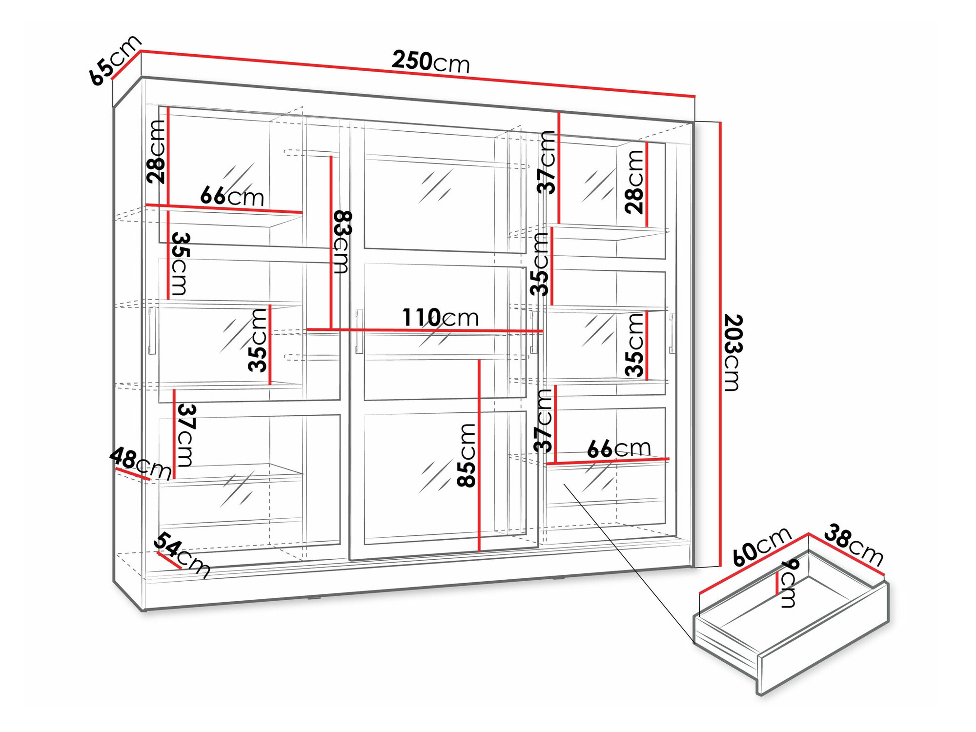Шкаф Comfivo 428 (Белый)