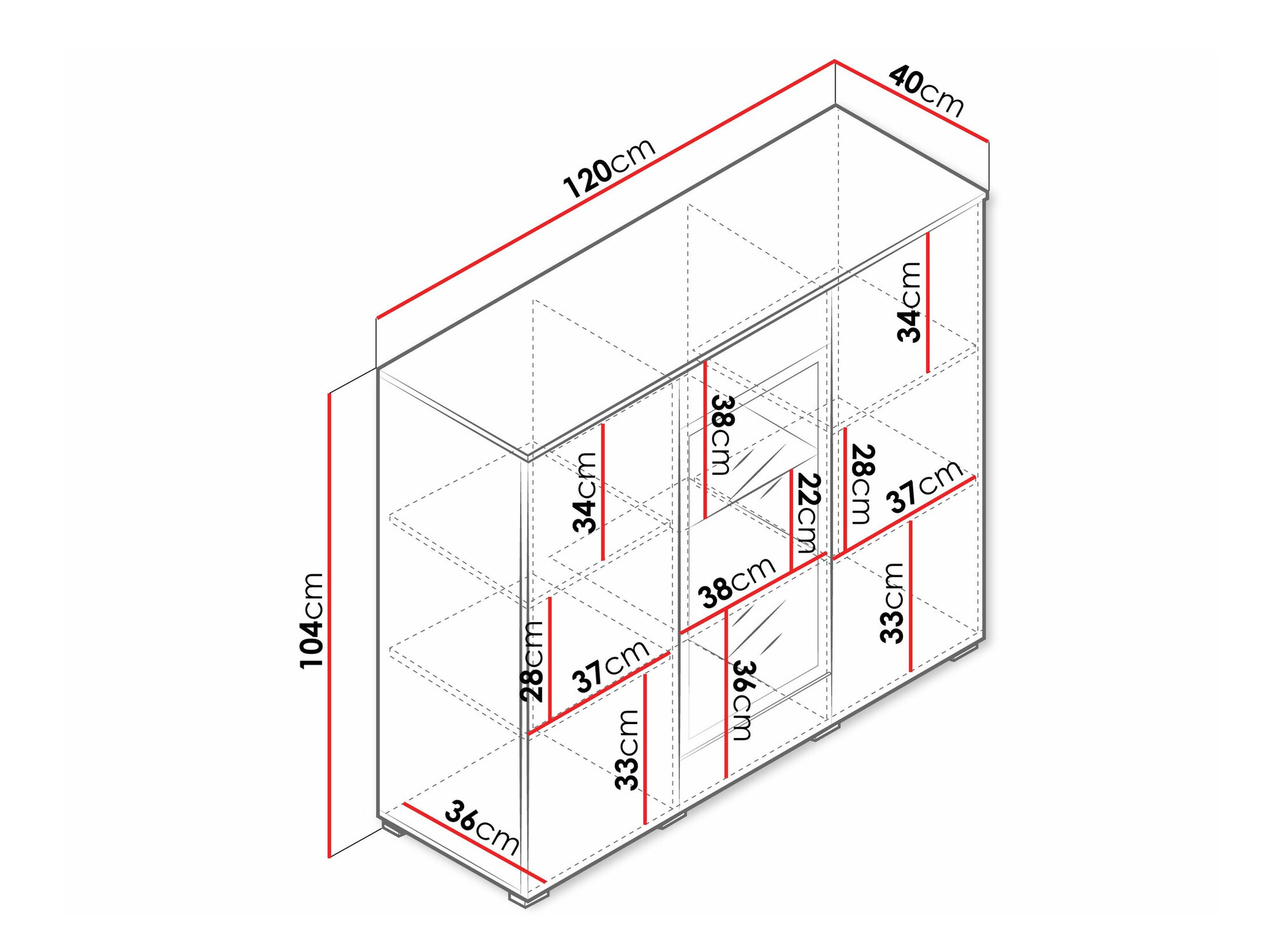 Шкафчик Sarasota 186 (Дуб вотан)