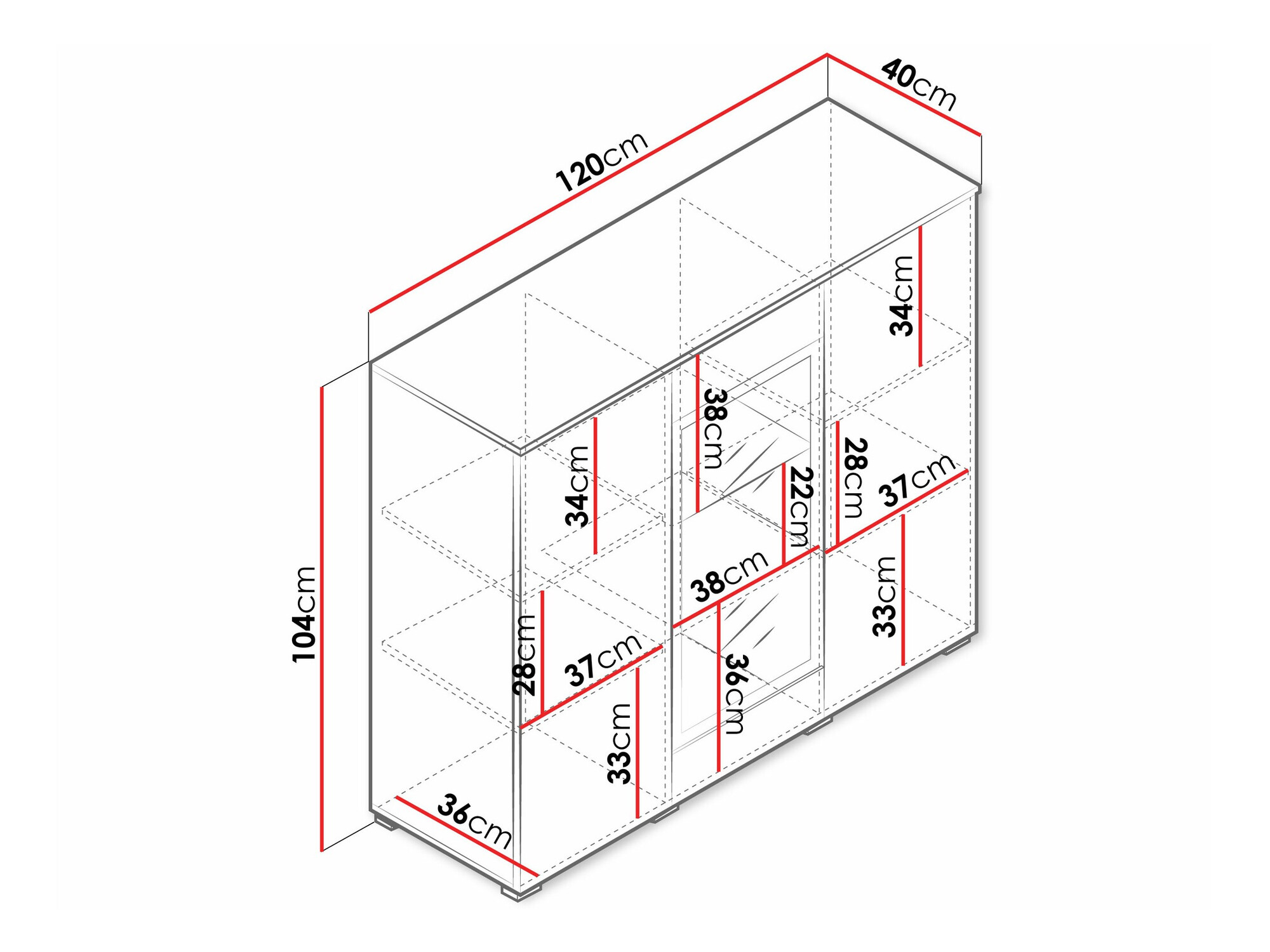 Шкафчик Sarasota 186 (Дуб вотан)