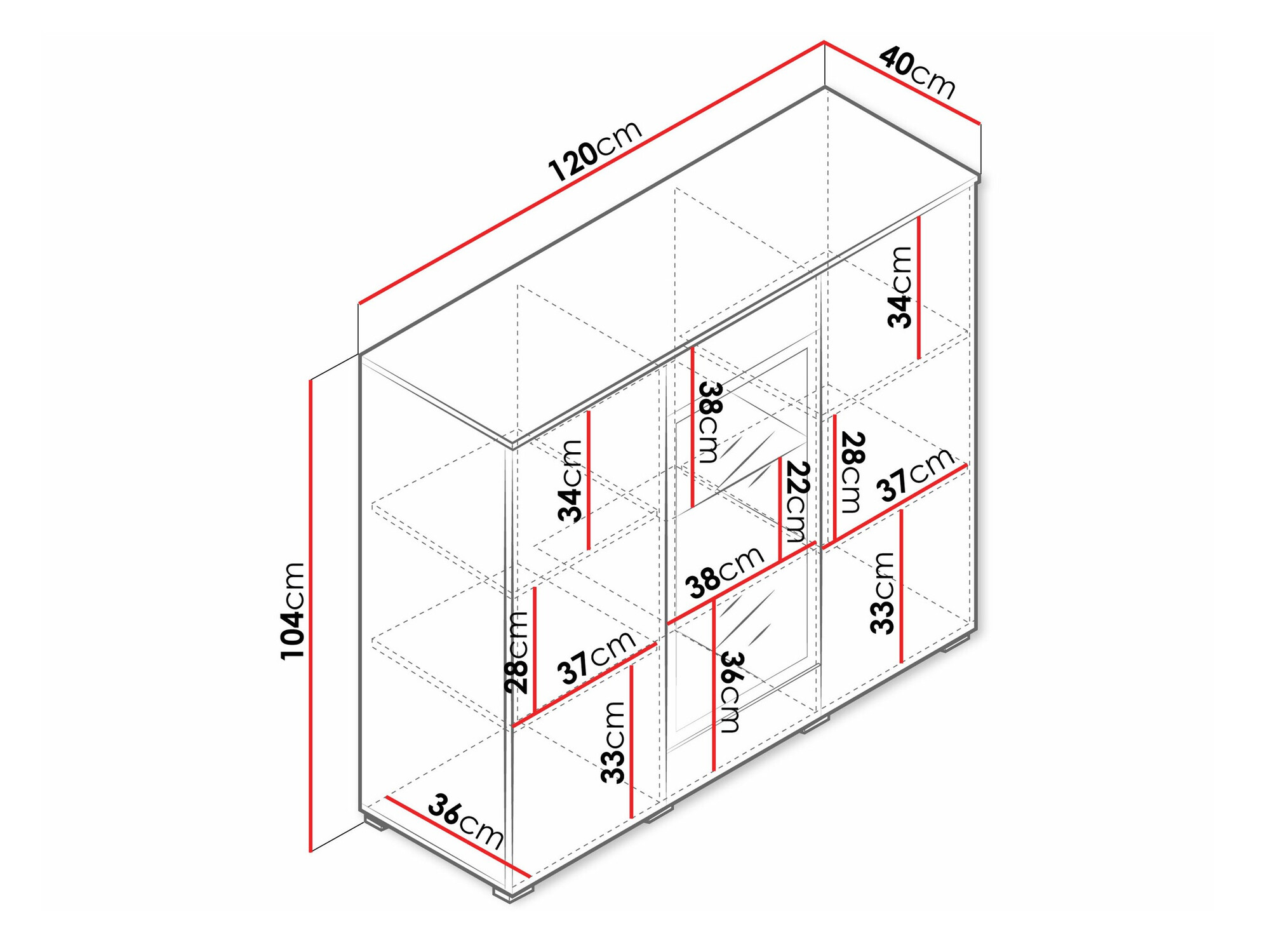 Шкафчик Sarasota 186 (Графит)