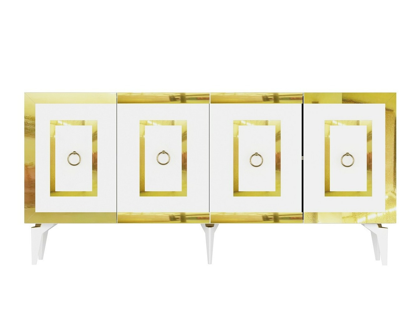 Skapis Kailua 2408 (Balts + Zelta)