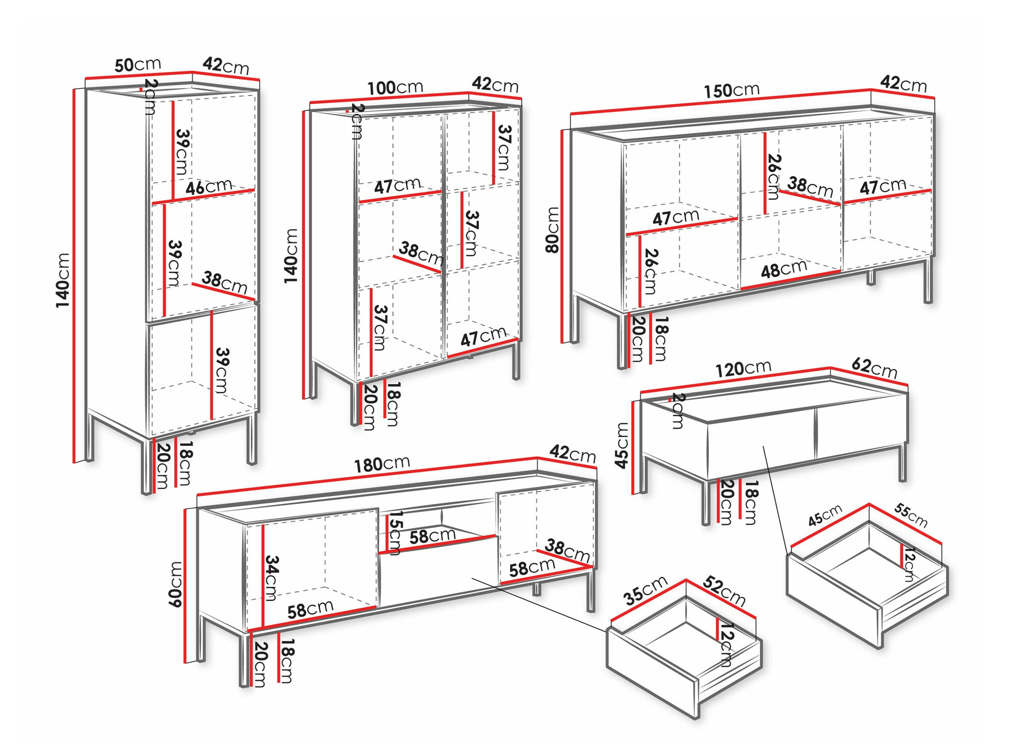 Viesistabas komplekts Lunole 110 (Artisan ozols + Melns)