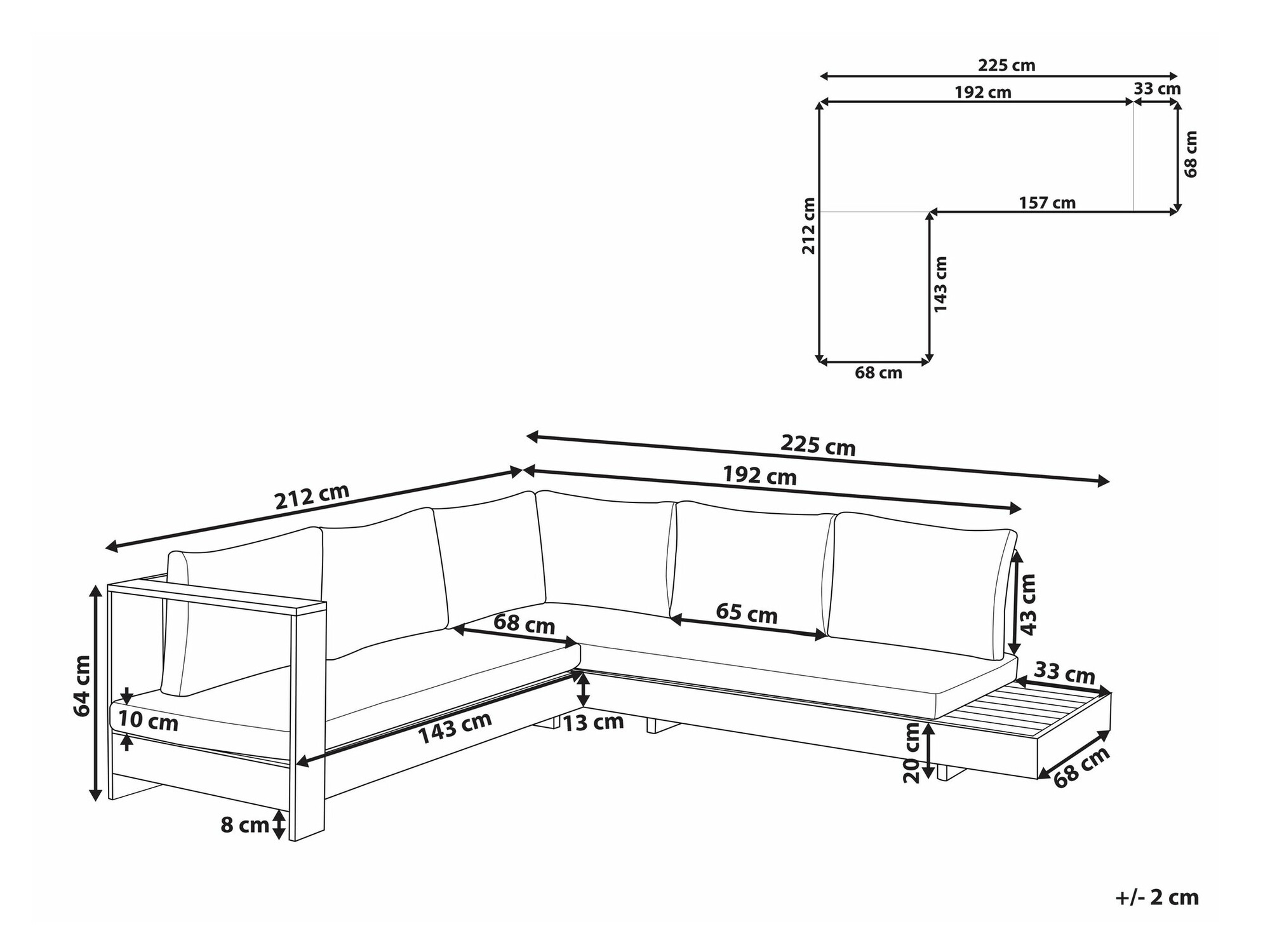 Dārza dīvāns Berwyn 2548