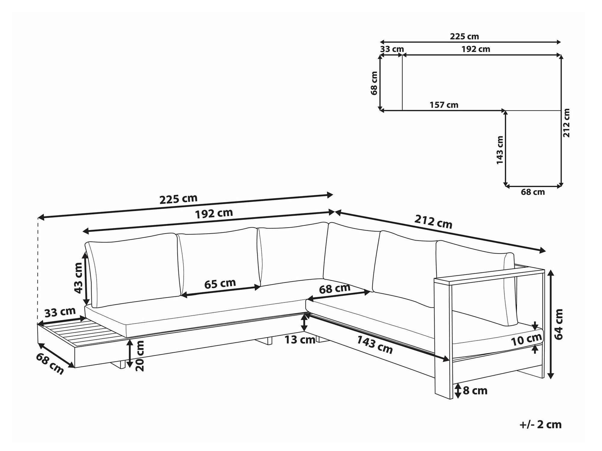 Dārza dīvāns Berwyn 2548