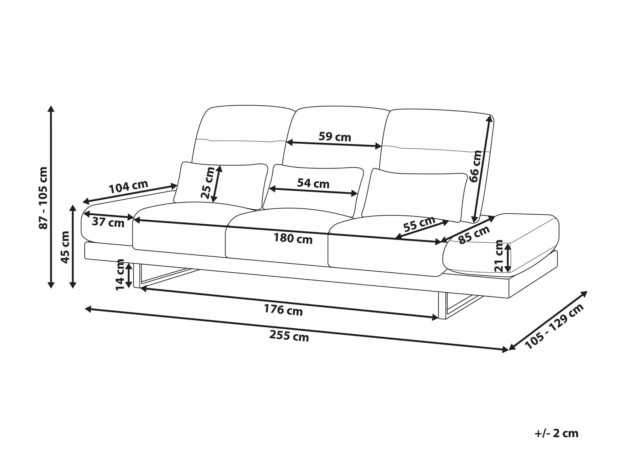 Диван Berwyn 2551 (Крем)