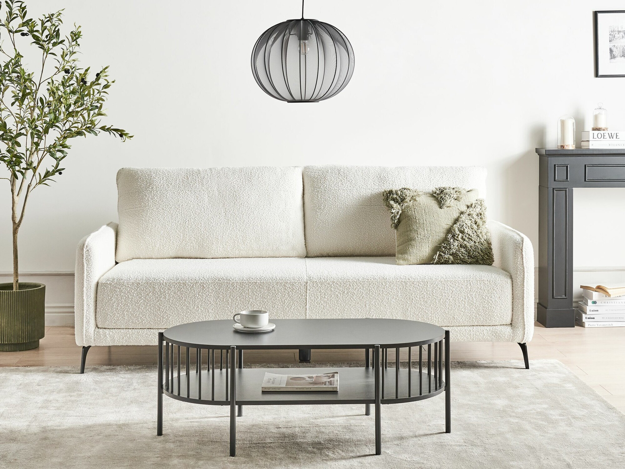 Dīvāns gulta Berwyn 2549 (Balts)