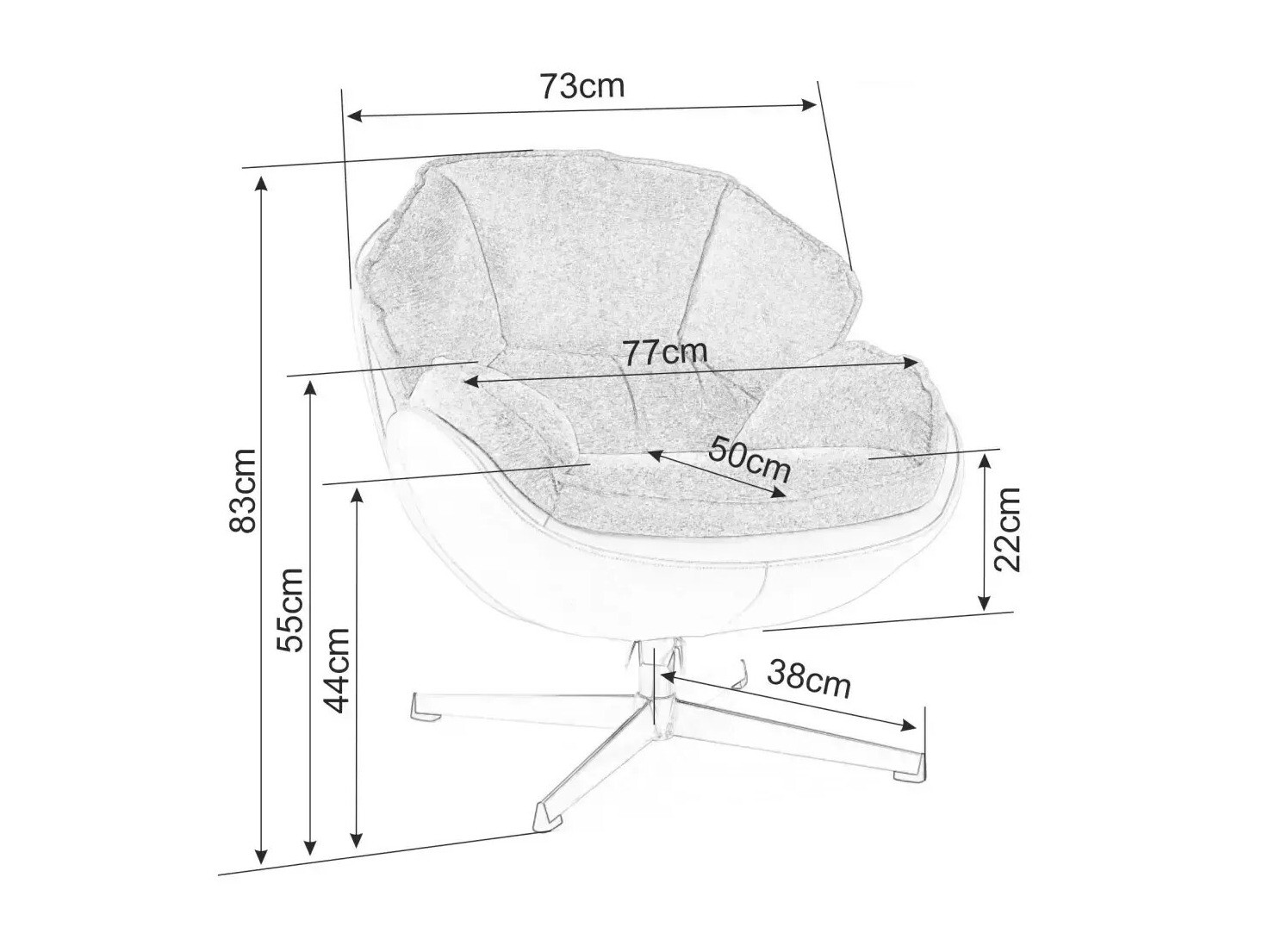 Krēsls Detroit 699 (Bēšs)