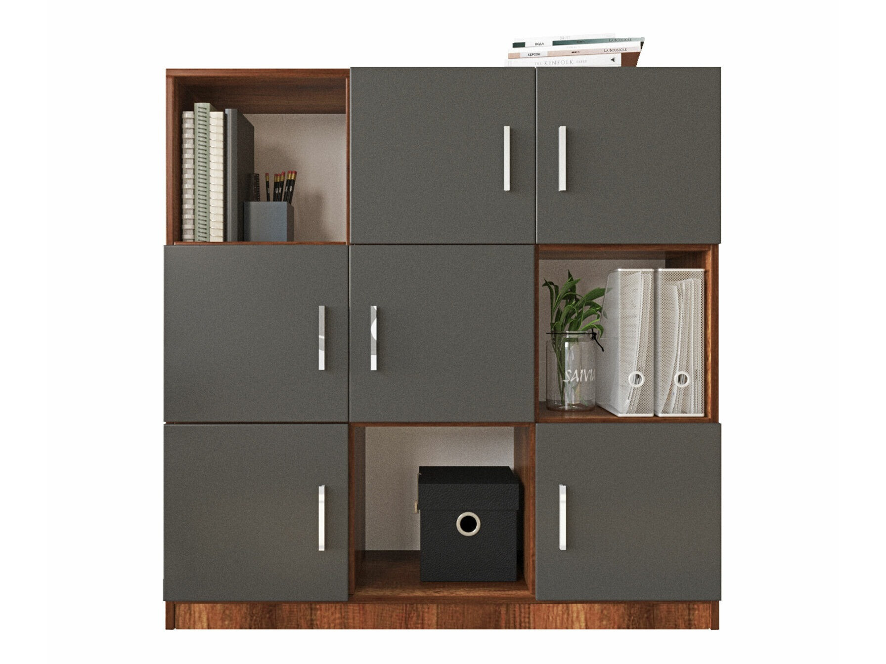 Шкафчик Kailua 2422 (Антрацит + Грецкий орех)