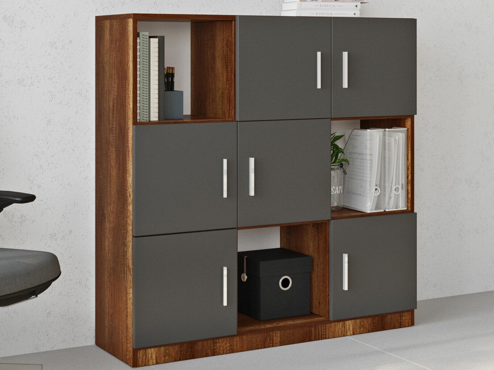 Шкафчик Kailua 2422 (Антрацит + Грецкий орех)